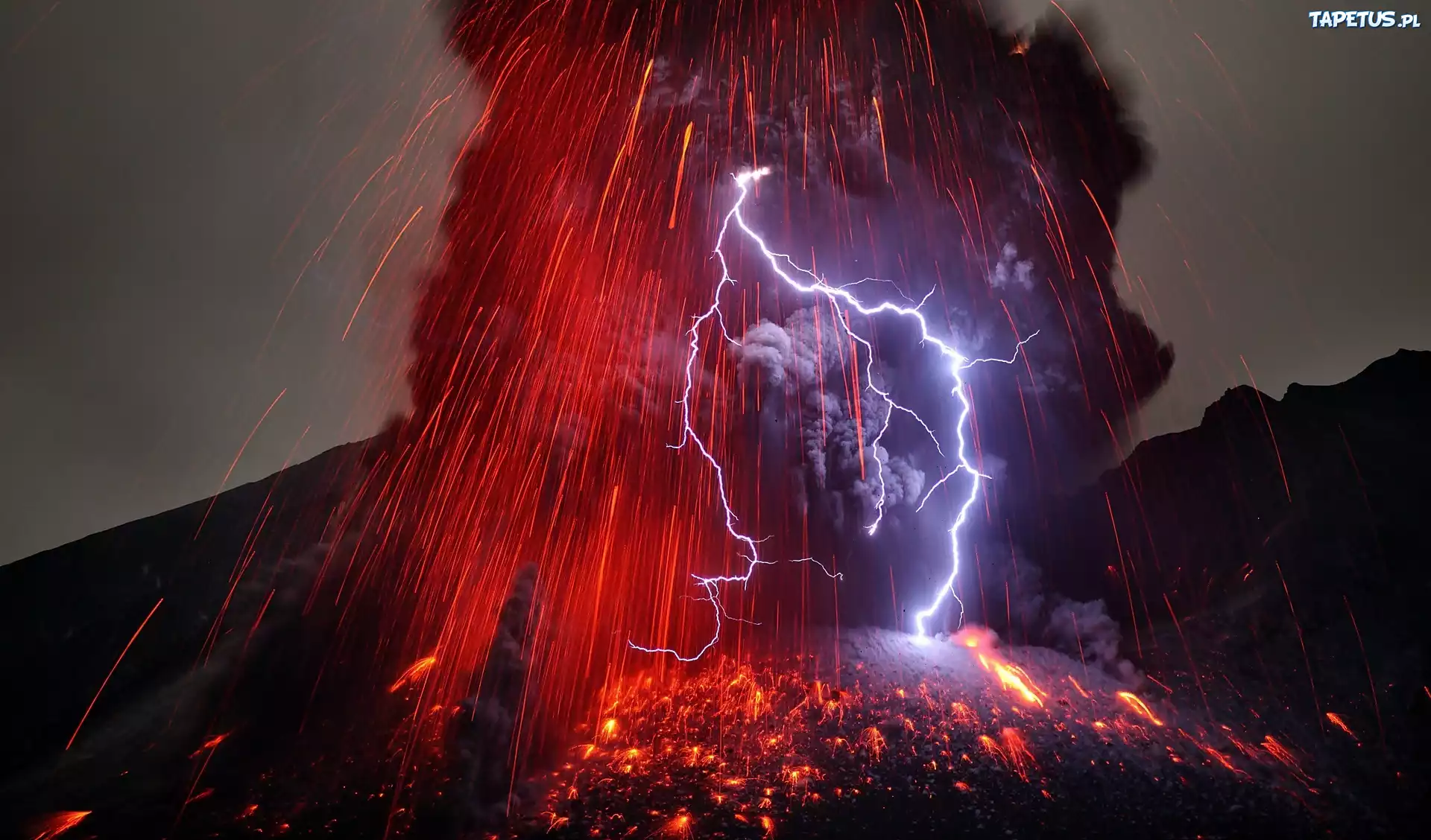 Wyspa, Kiusiu, Erupcja, Wulkanu Sakurajima, Burza