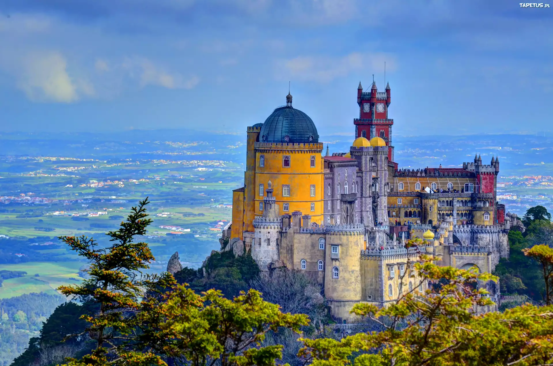 Zamek, Pałac La Pena, Portugalia