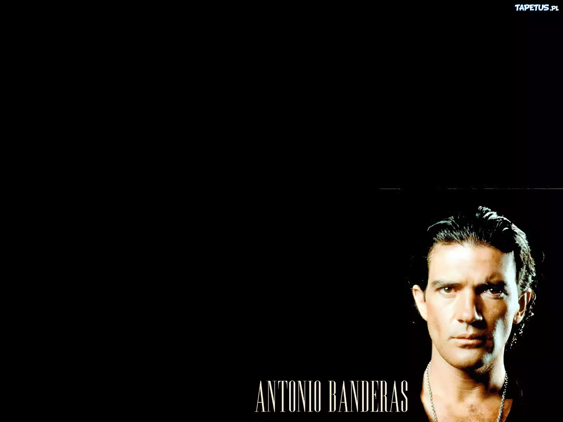 Antonio Banderas, srebrny, łańcuszek