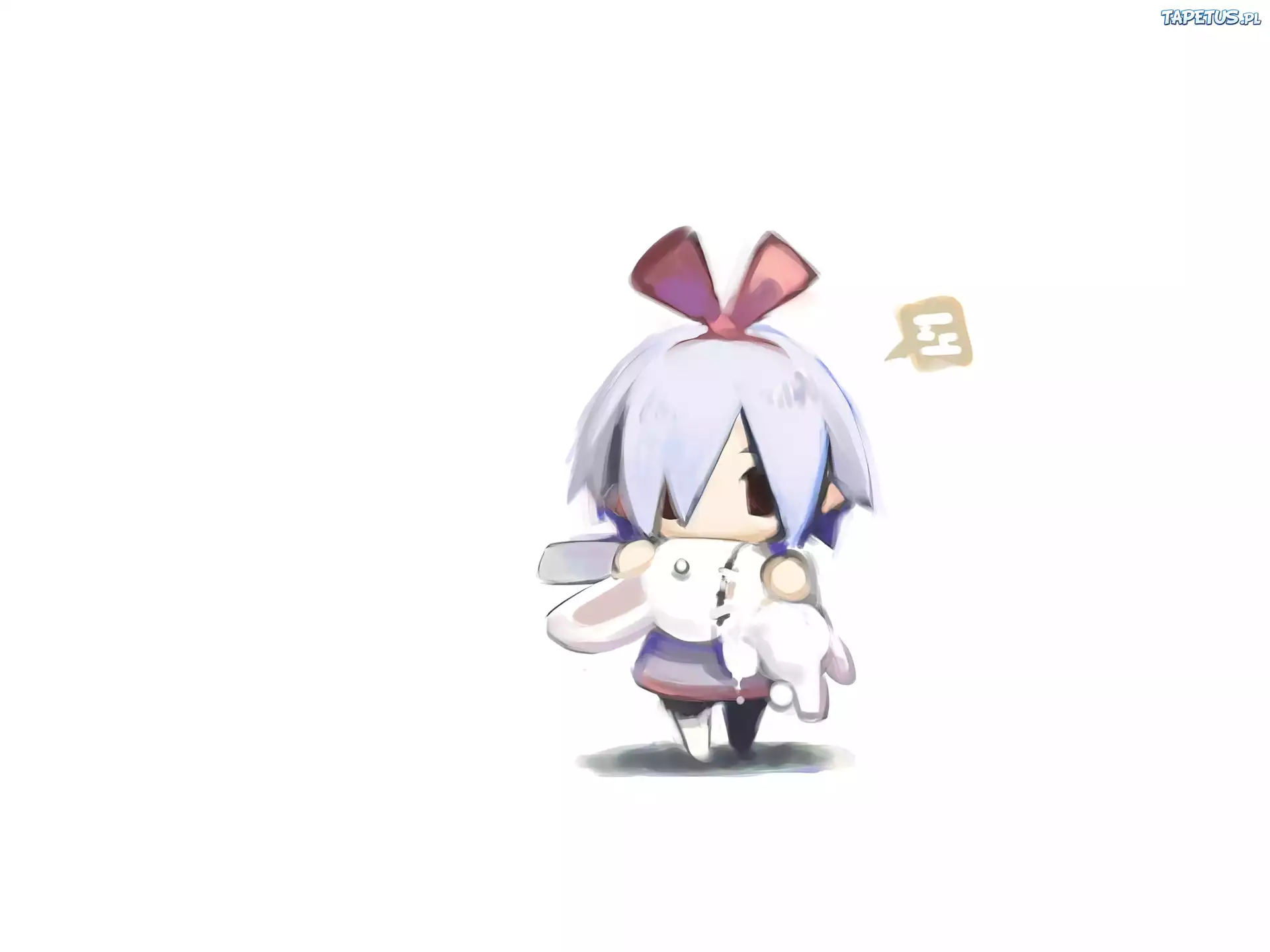 Disgaea, królik, kokarda, dziecko