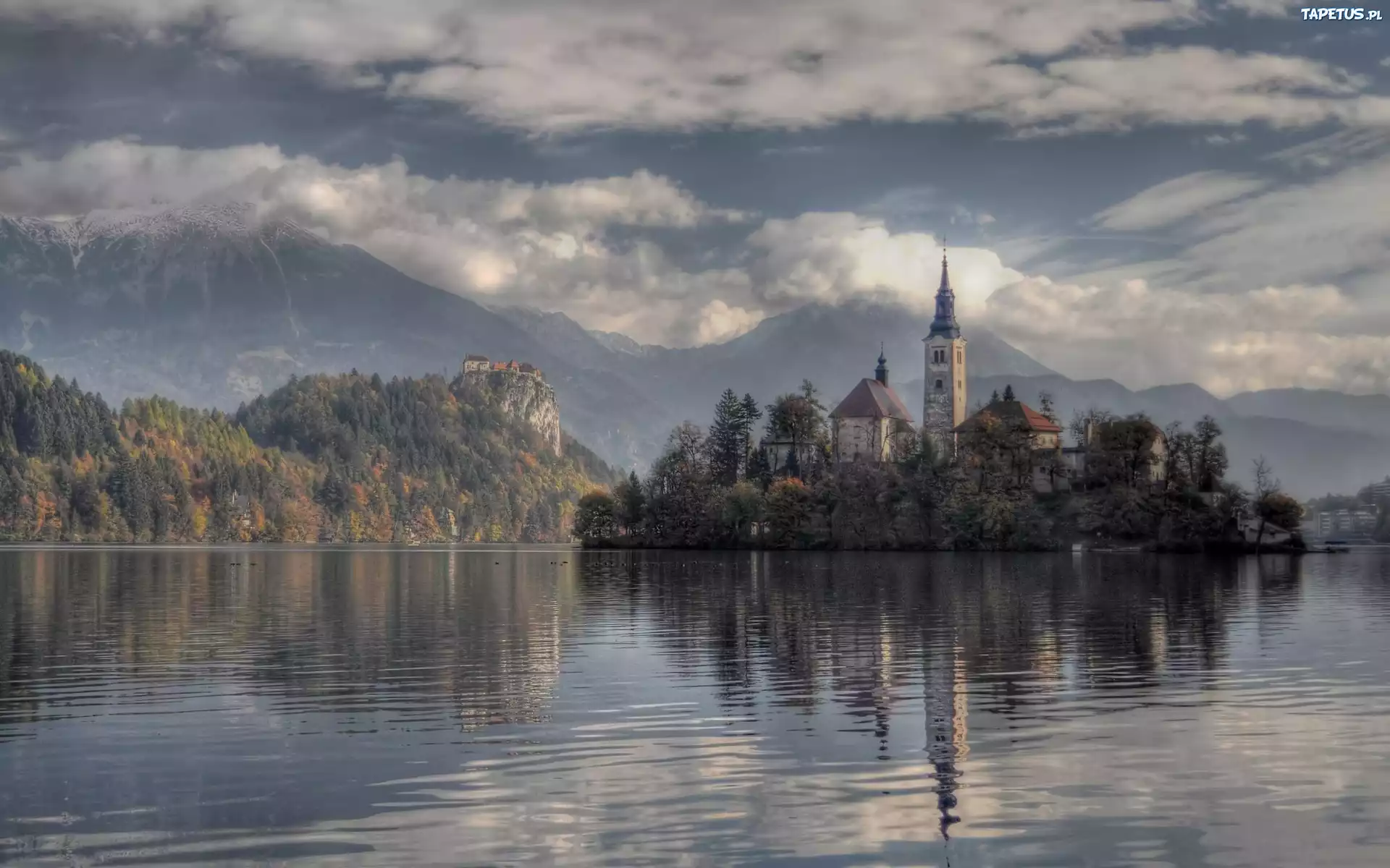 Słowenia, Bled, Jezioro, Wyspa, Kościół