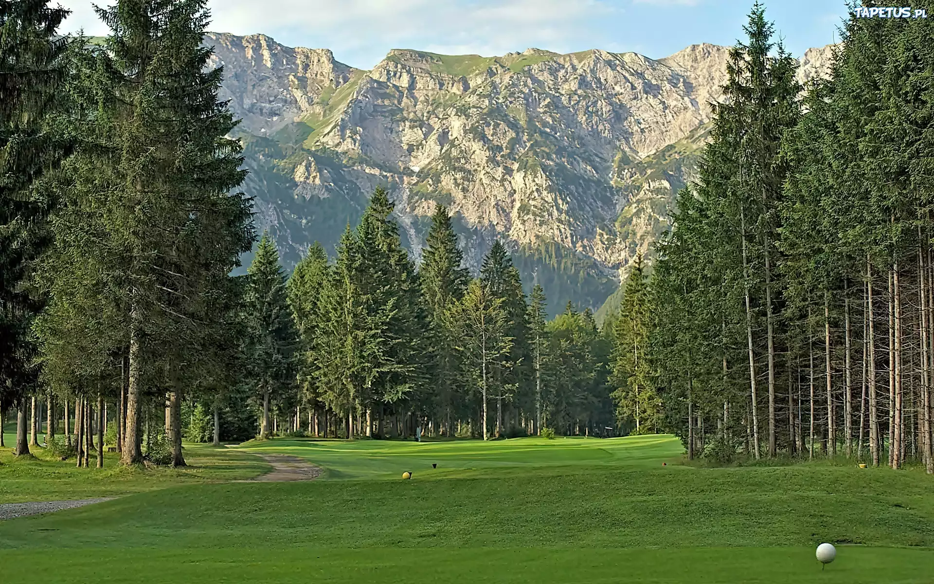 Góry, Pole, Golfowe, W Pertisau, Przebijające, Światło