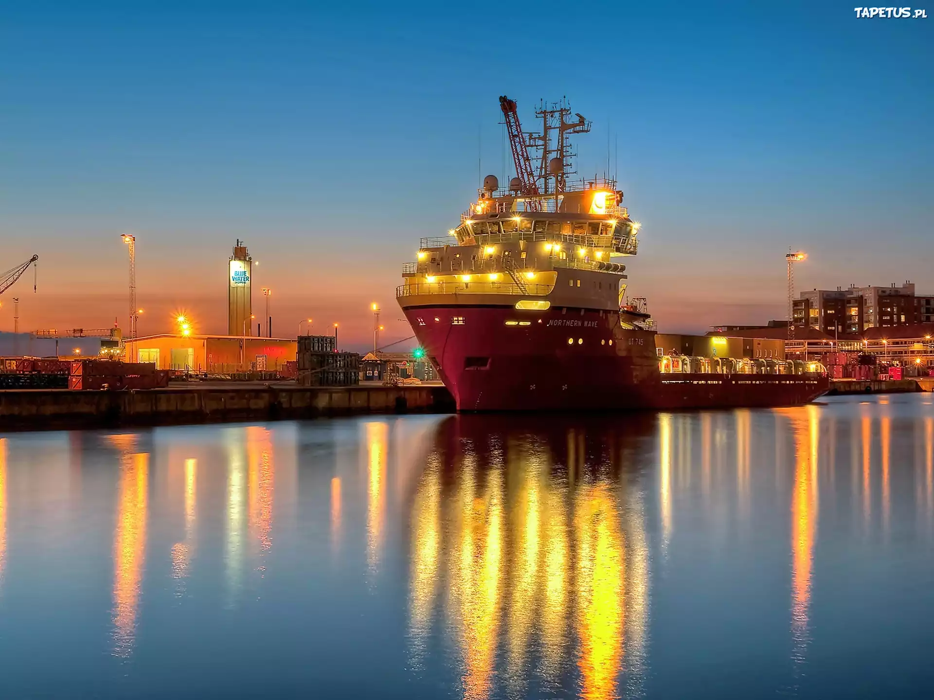 Esbjerg, Morze, Port, Statek