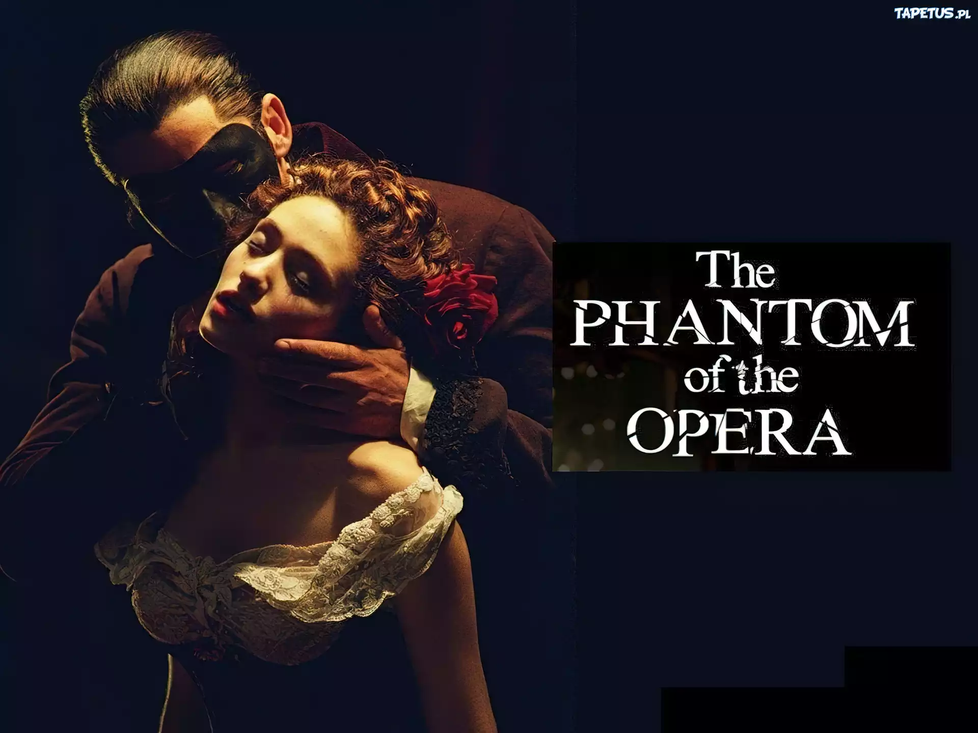 Gerard Butler, Emmy Rossum, pocałunek, Phantom Of The Opera
