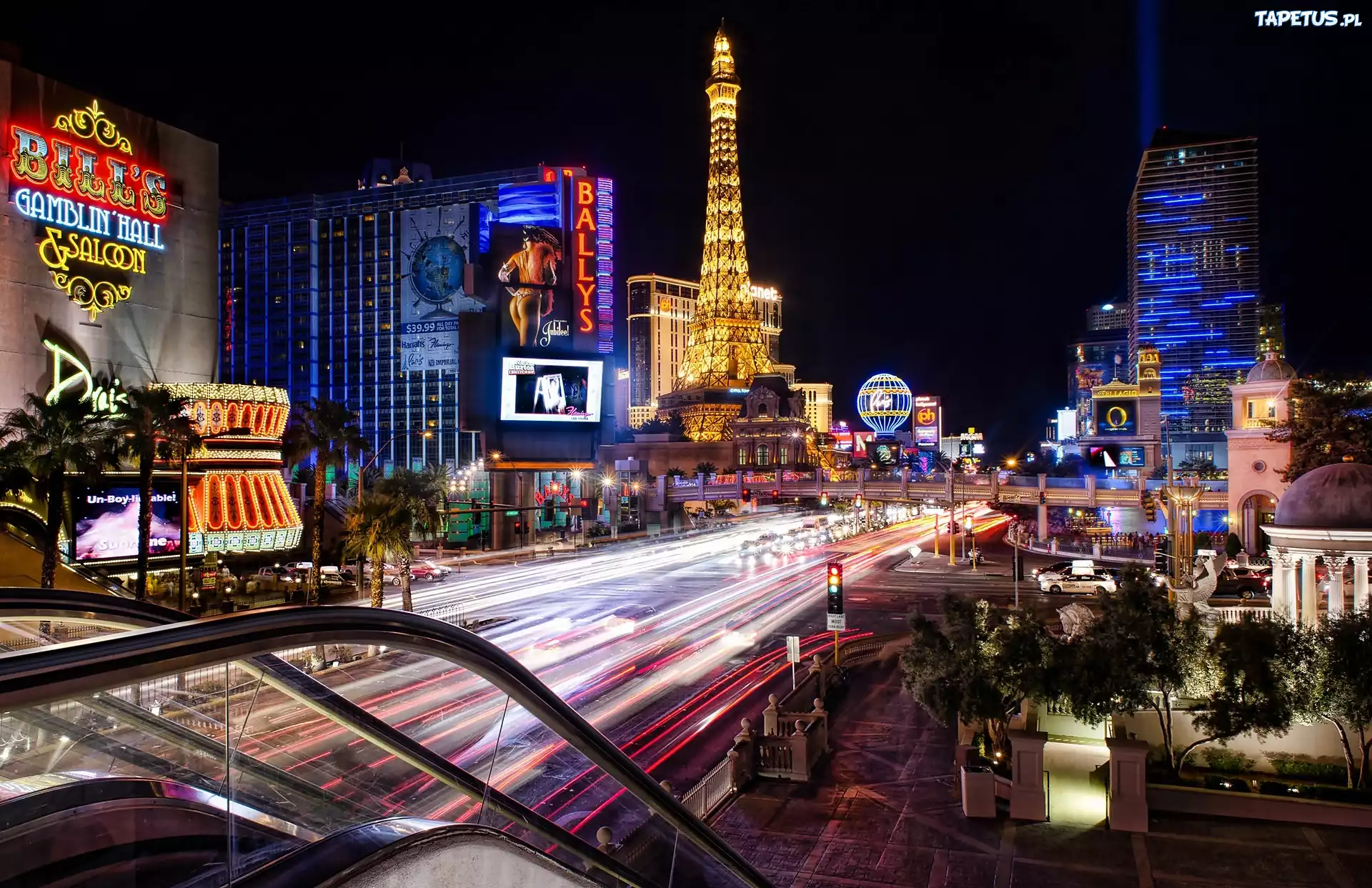 Las Vegas, Nocna, Panorama, Miasta, Arterie
