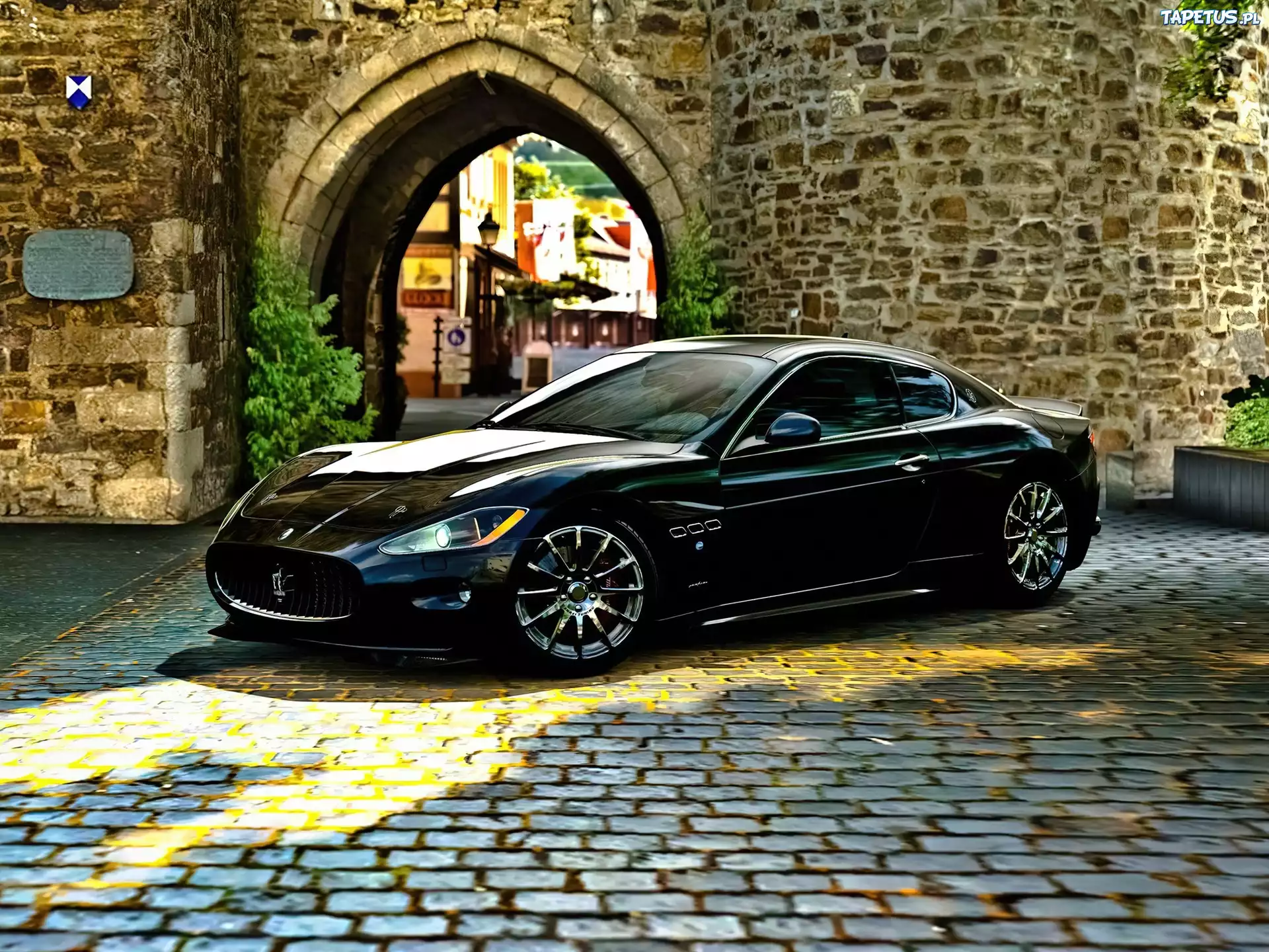 Czarny, Samochód, Maserati, Gran Turismo