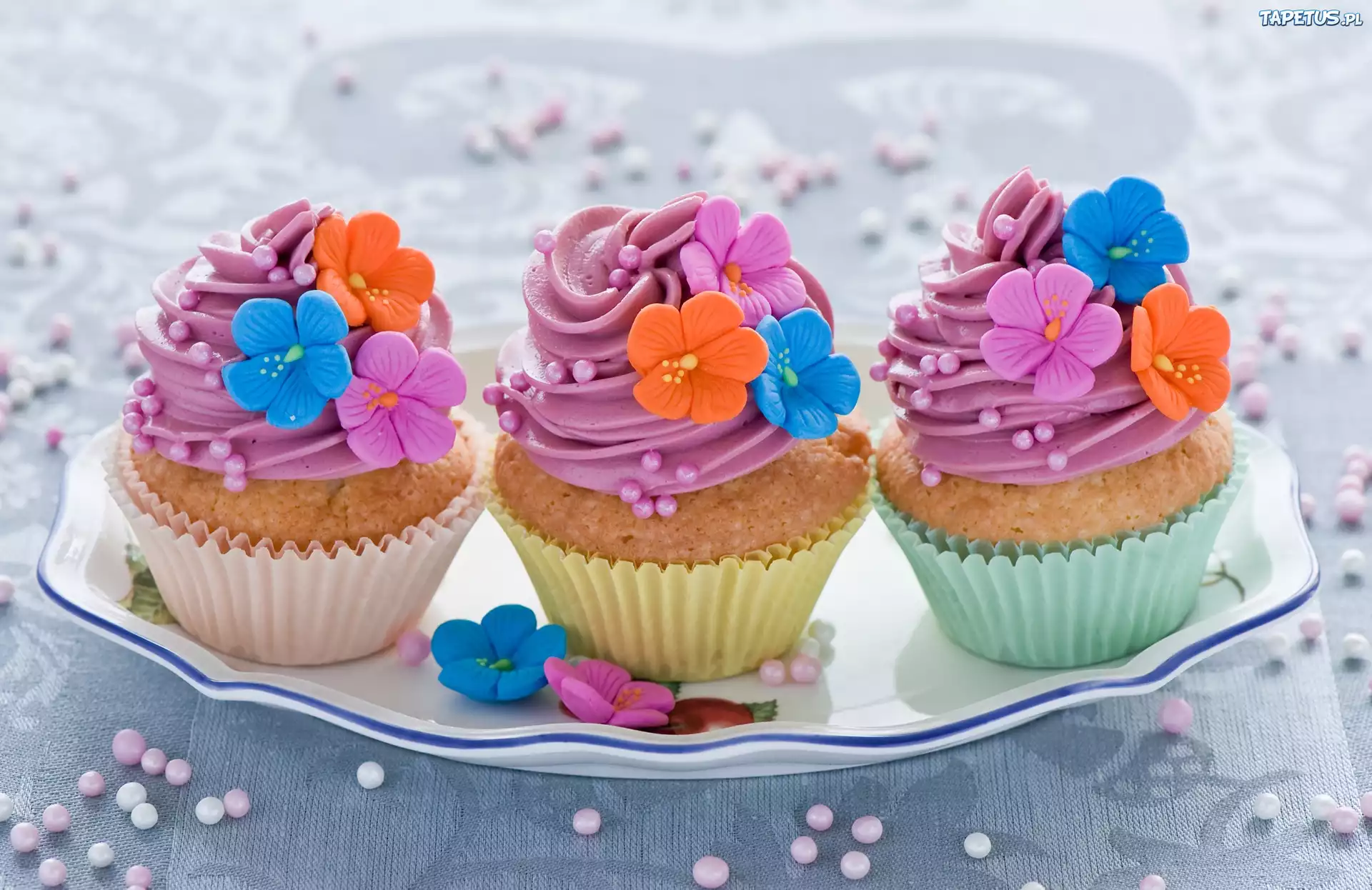 Kolorowe, Babeczki, Muffinki