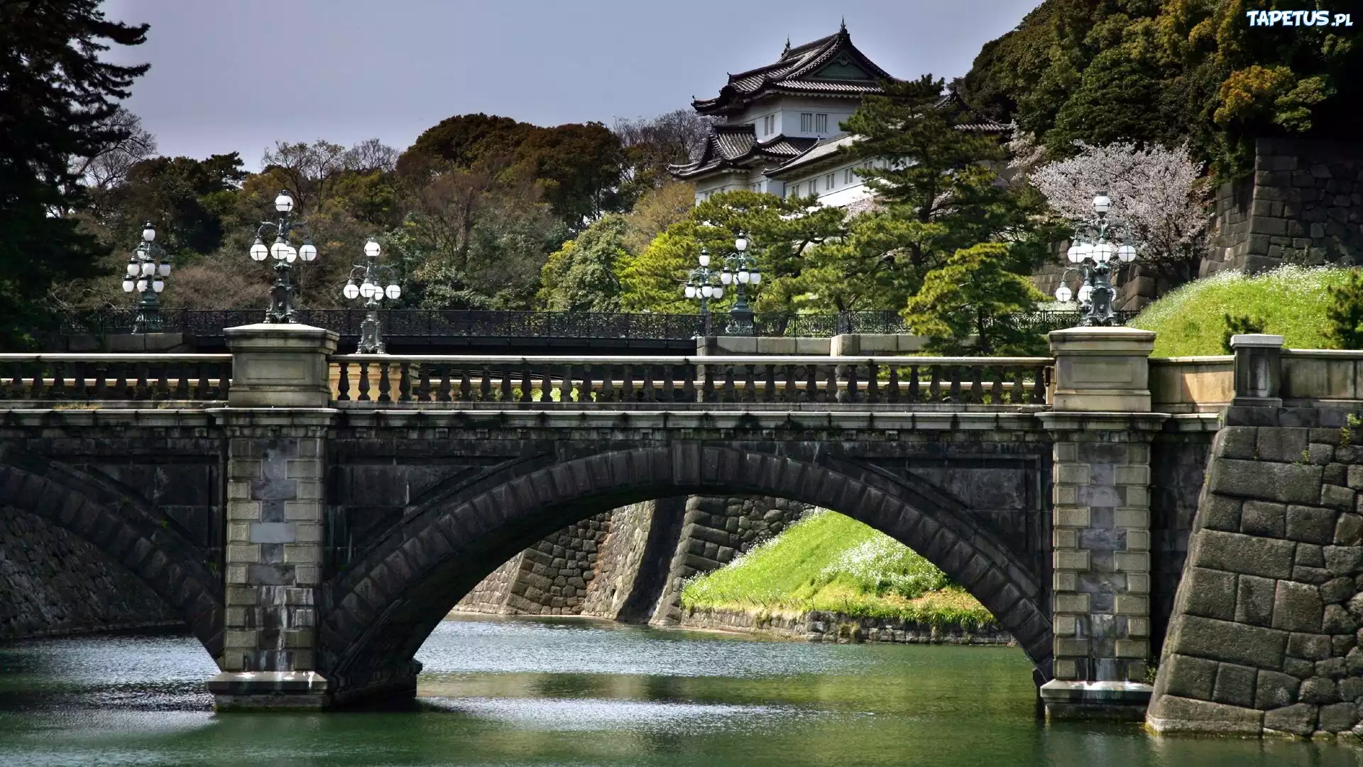 Zamek, Most, Rzeka, Japonia