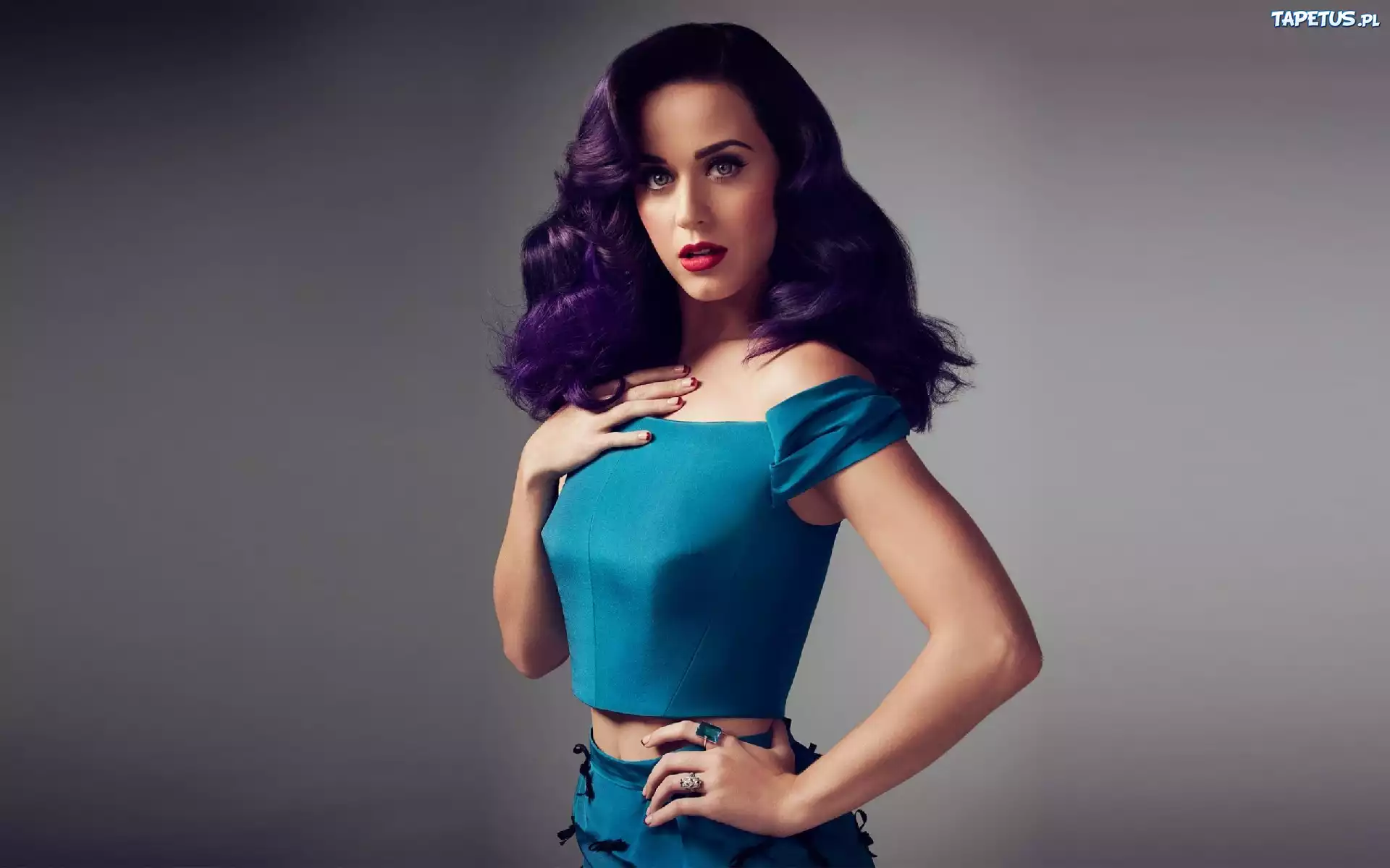 Katy, Perry, Turkusowa, Sukienka, Pierścionek