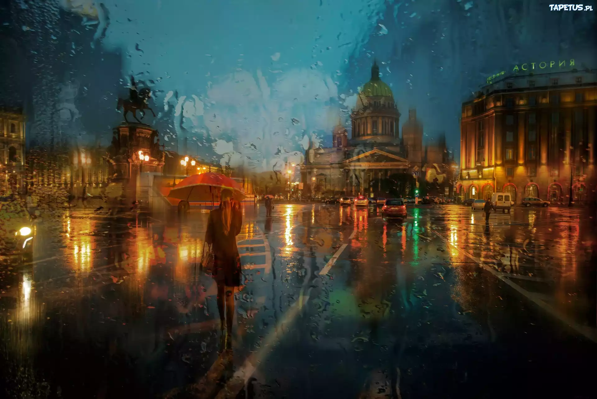 Rosja, ST. Petersburg, Deszcz