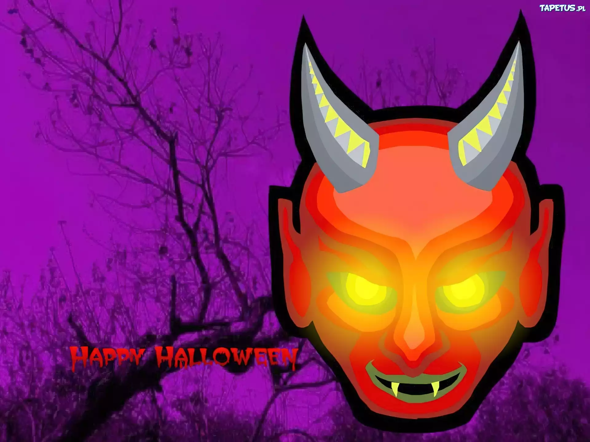 Halloween,twarz diabła