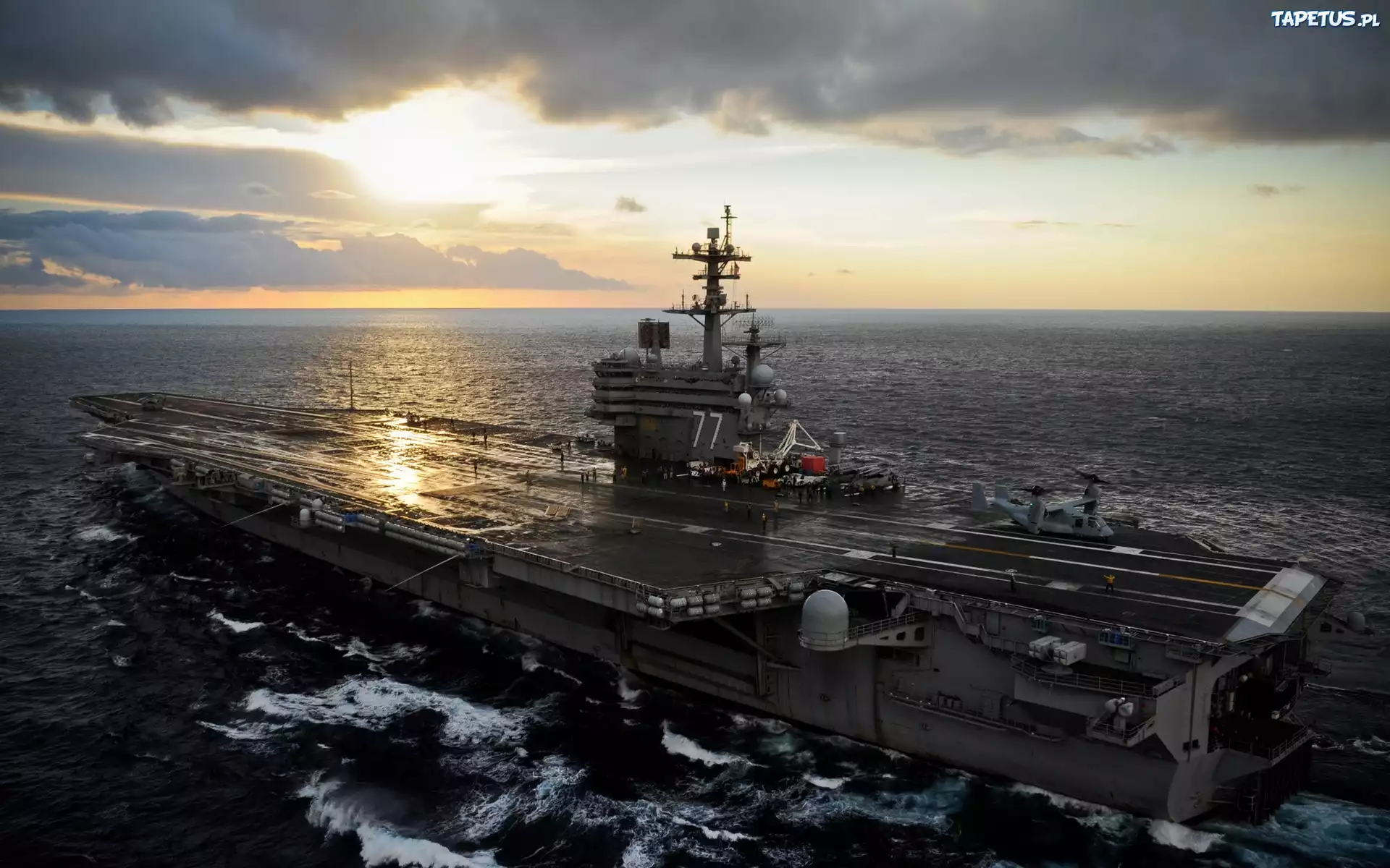 Lotniskowiec, USS George H. W. Bush, Zachód Słońca