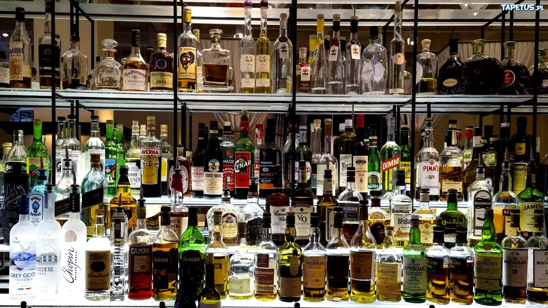 Restauracja, Bar, Asortyment, Alkoholi