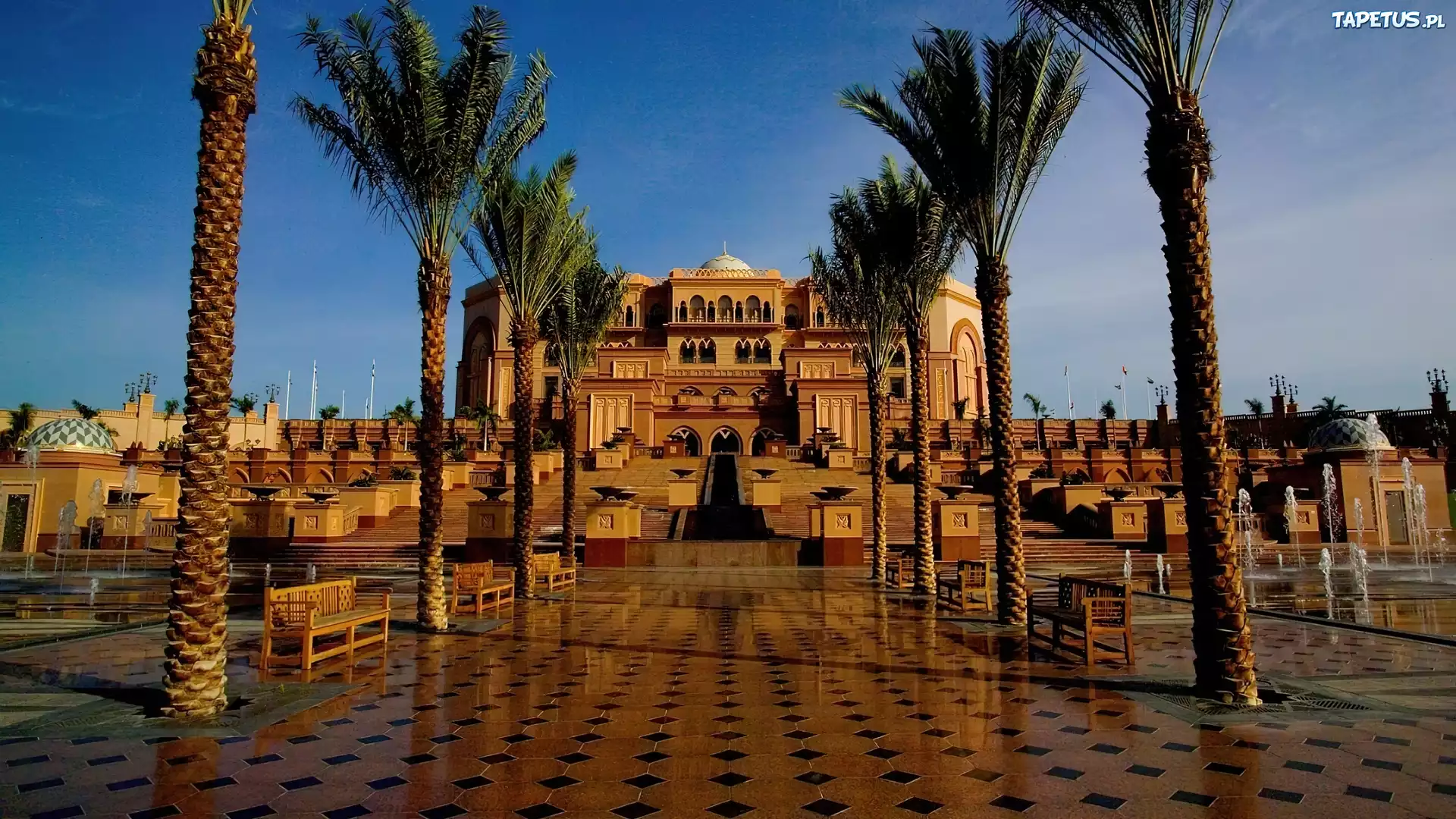 Zjednoczone Emiraty Arabskie, Dubaj, Hotel, Emirates, Palmy