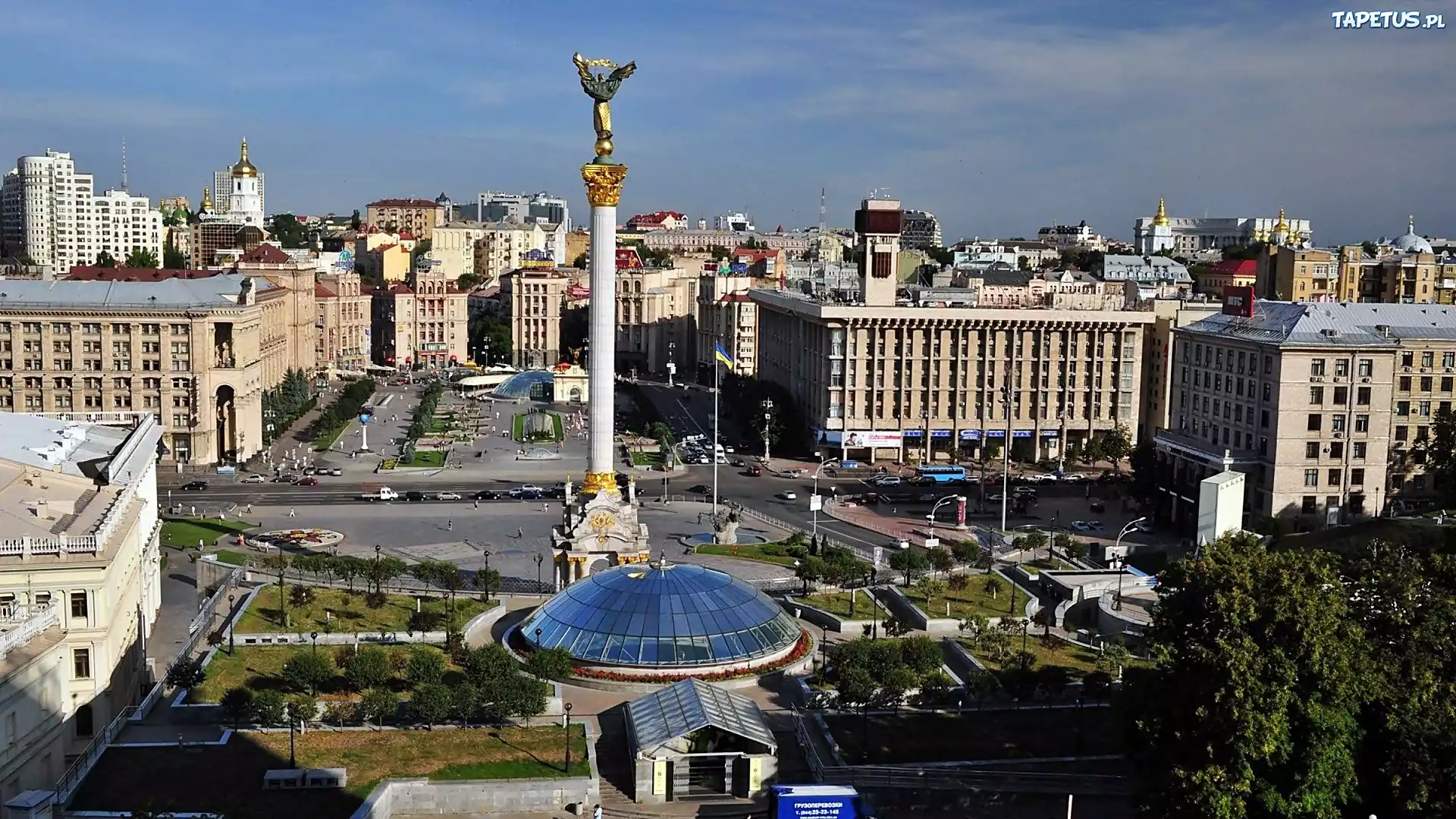 Plac, Niepodległości, Majdan, Kijów, Ukraina