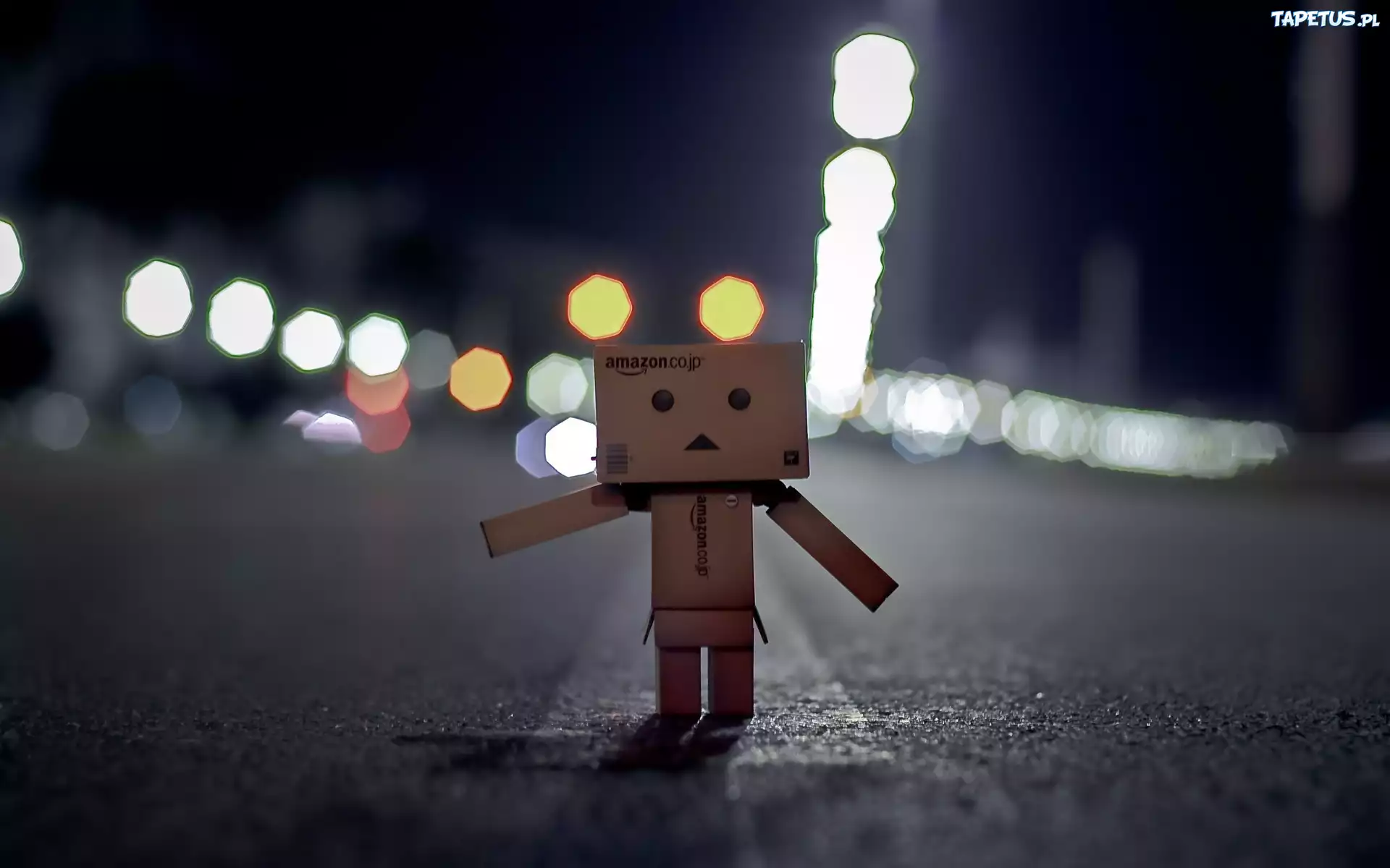 Danbo, Kartonowy, Ludzik, Ulica, Miasto