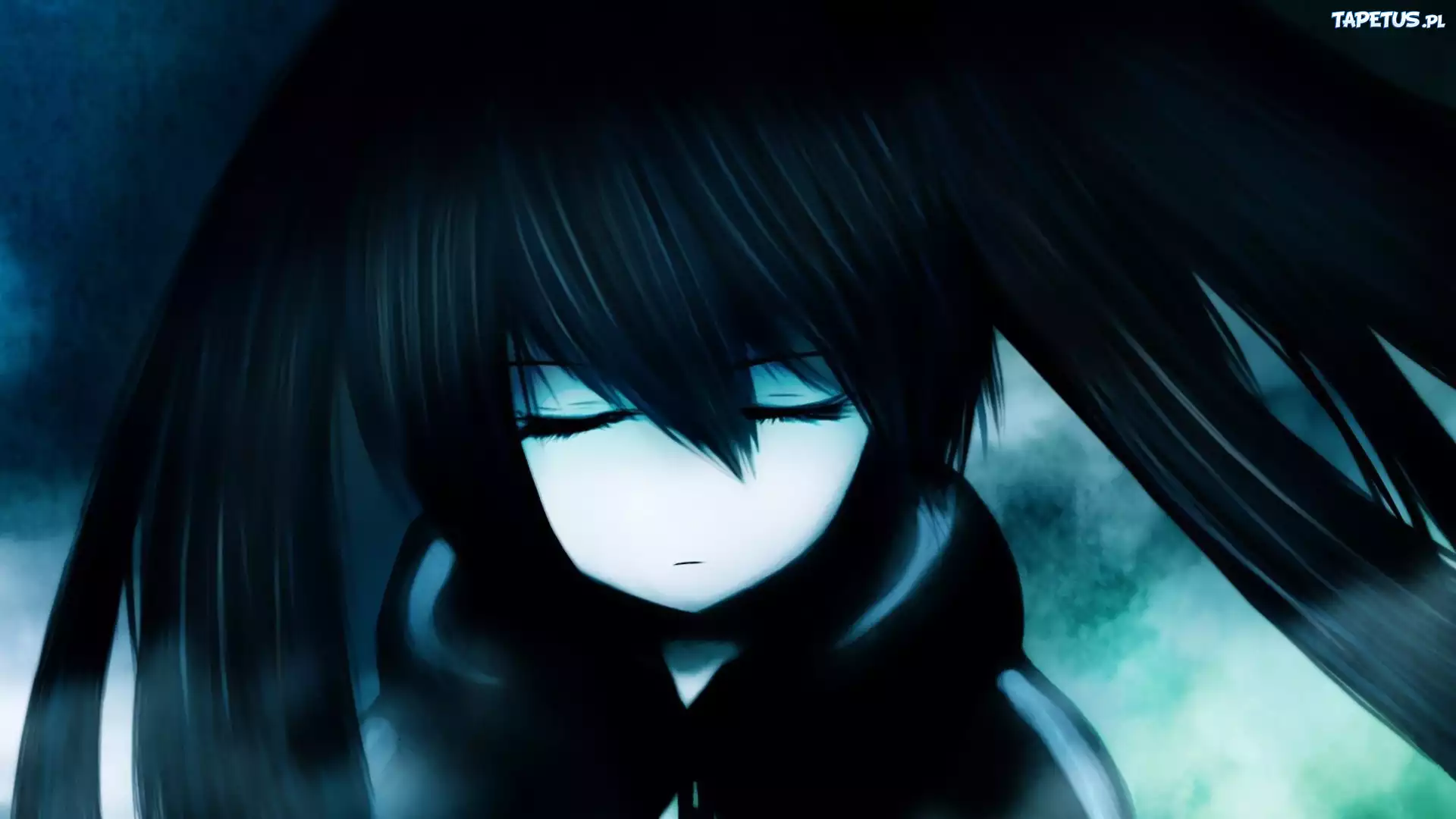 Black Rock Shooter, Anime, Dziewczyna, Włosy