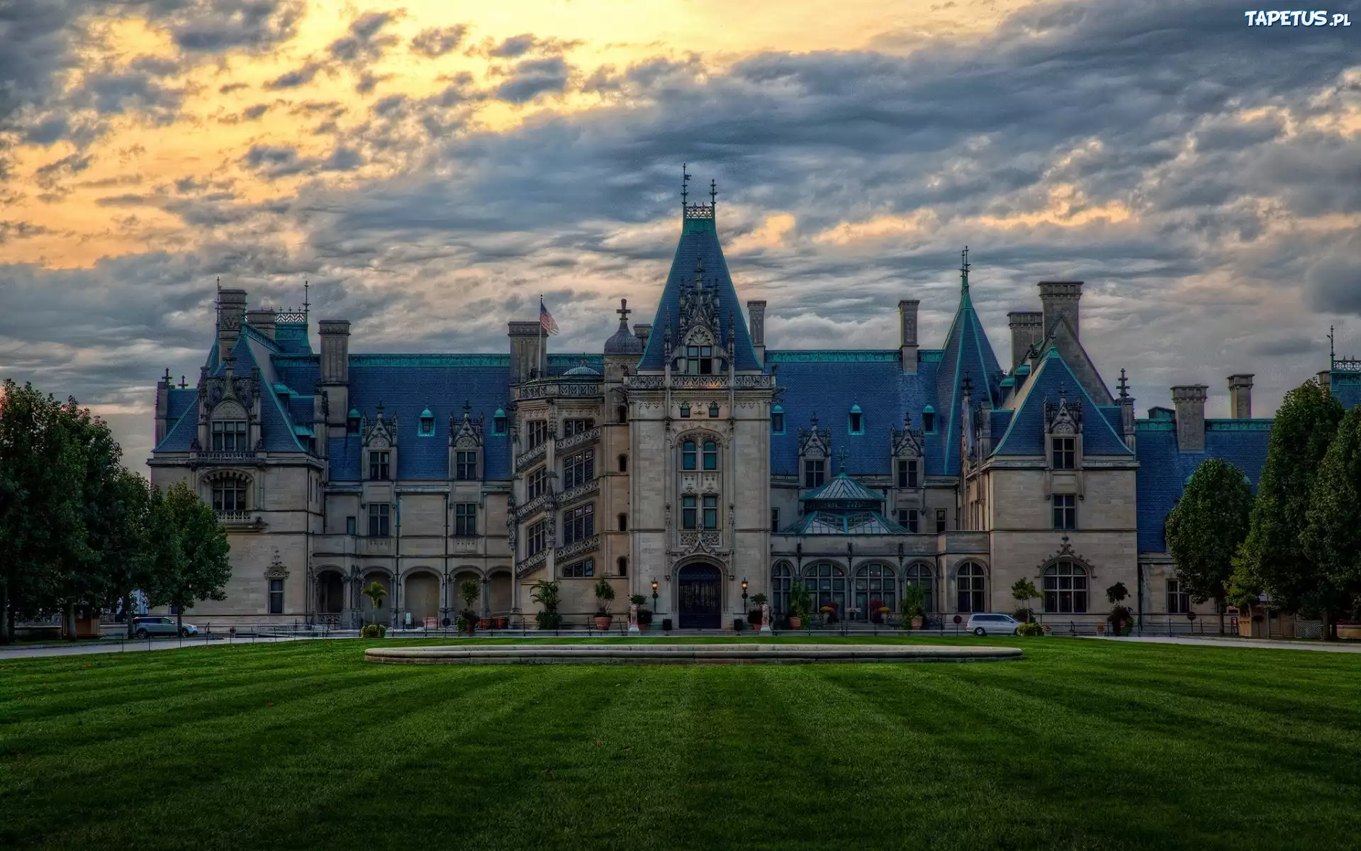 Pałac, Ogród, Biltmore - Asheville, Karolina Północna, USA