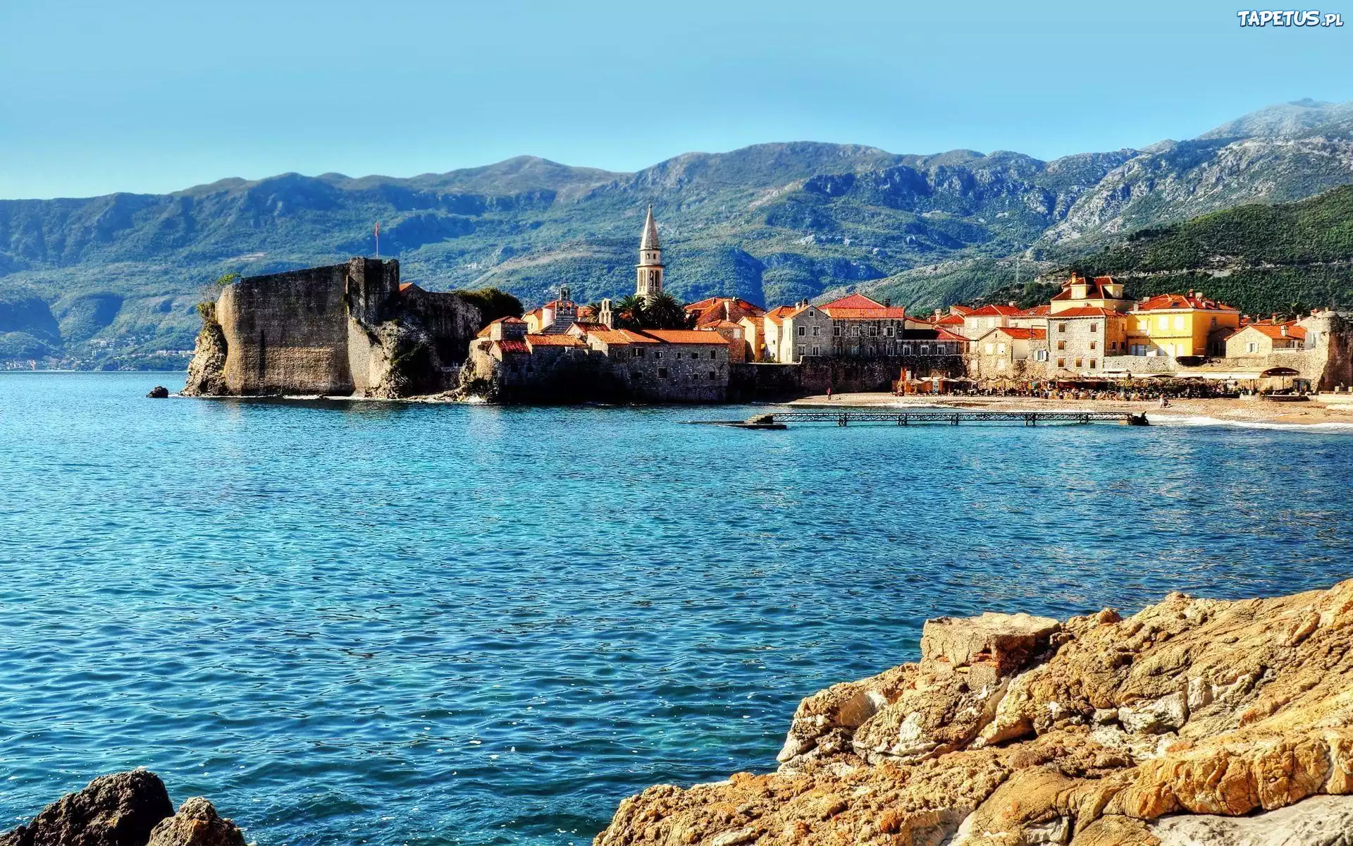 Miasteczko, Panorama, Budva, Czarnogóra
