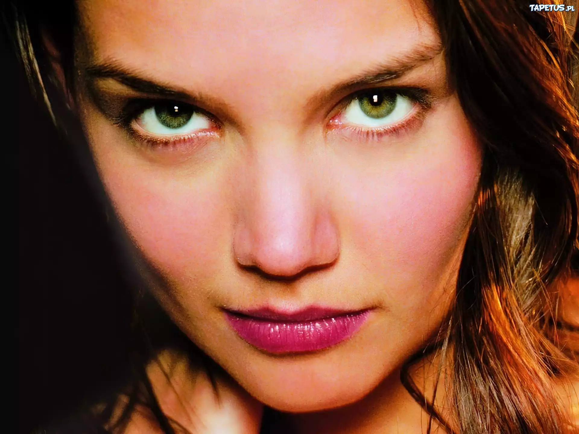 zielone, oczy, Katie Holmes