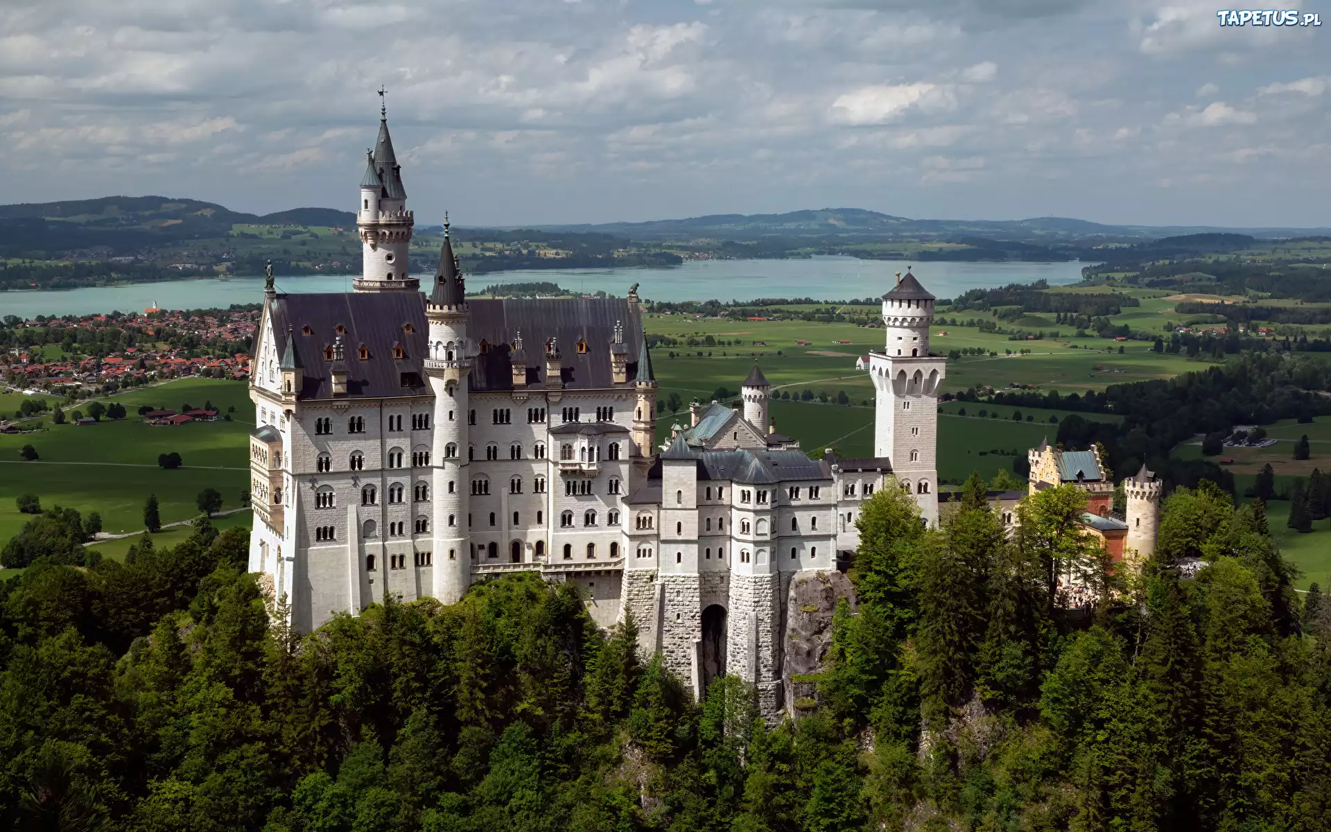 Zamek, Neuschwanstein, Bawaria, Niemcy