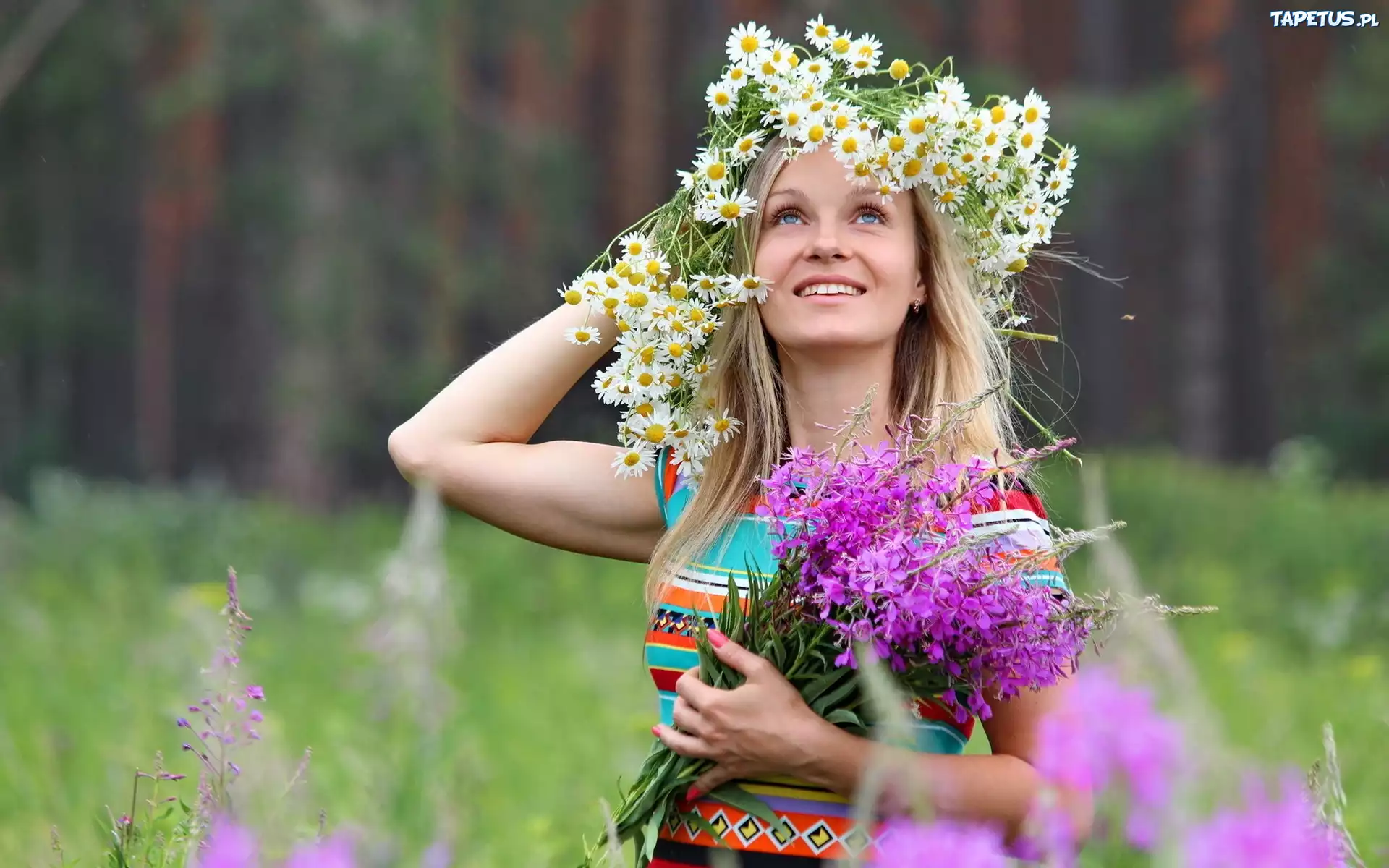 девушка венок розы поляна без смс