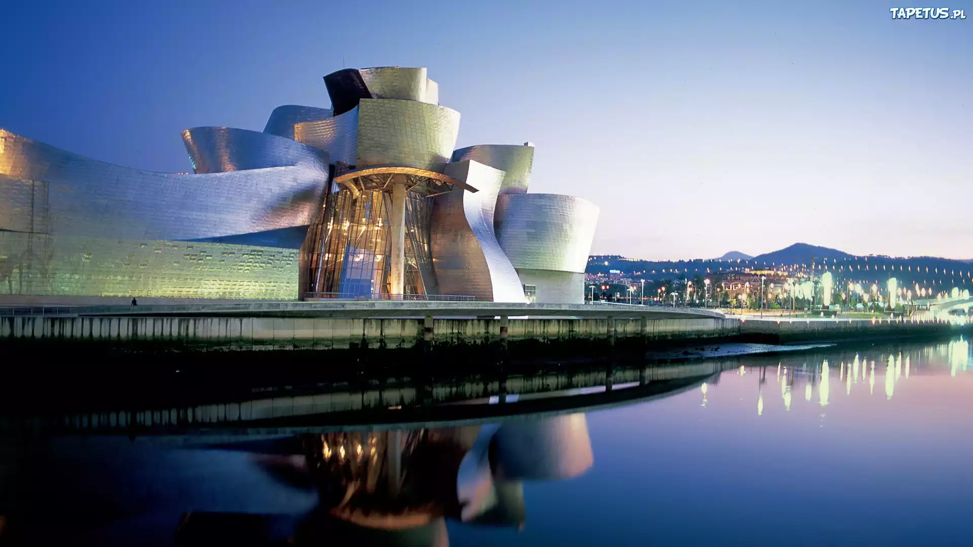 Budynek, Muzeum, Bilbao, Hiszpania