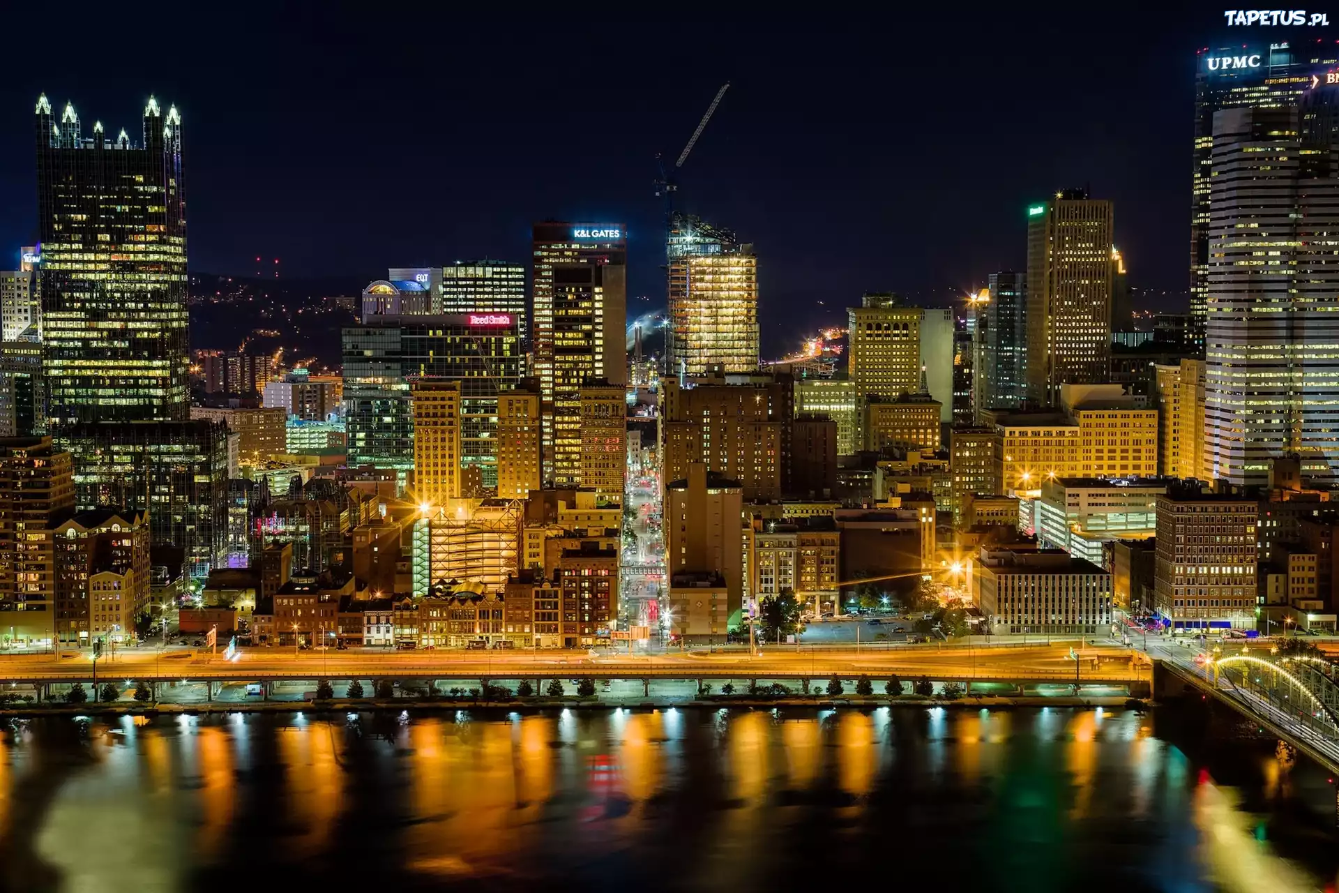 Pittsburgh, Miasto, Nocą