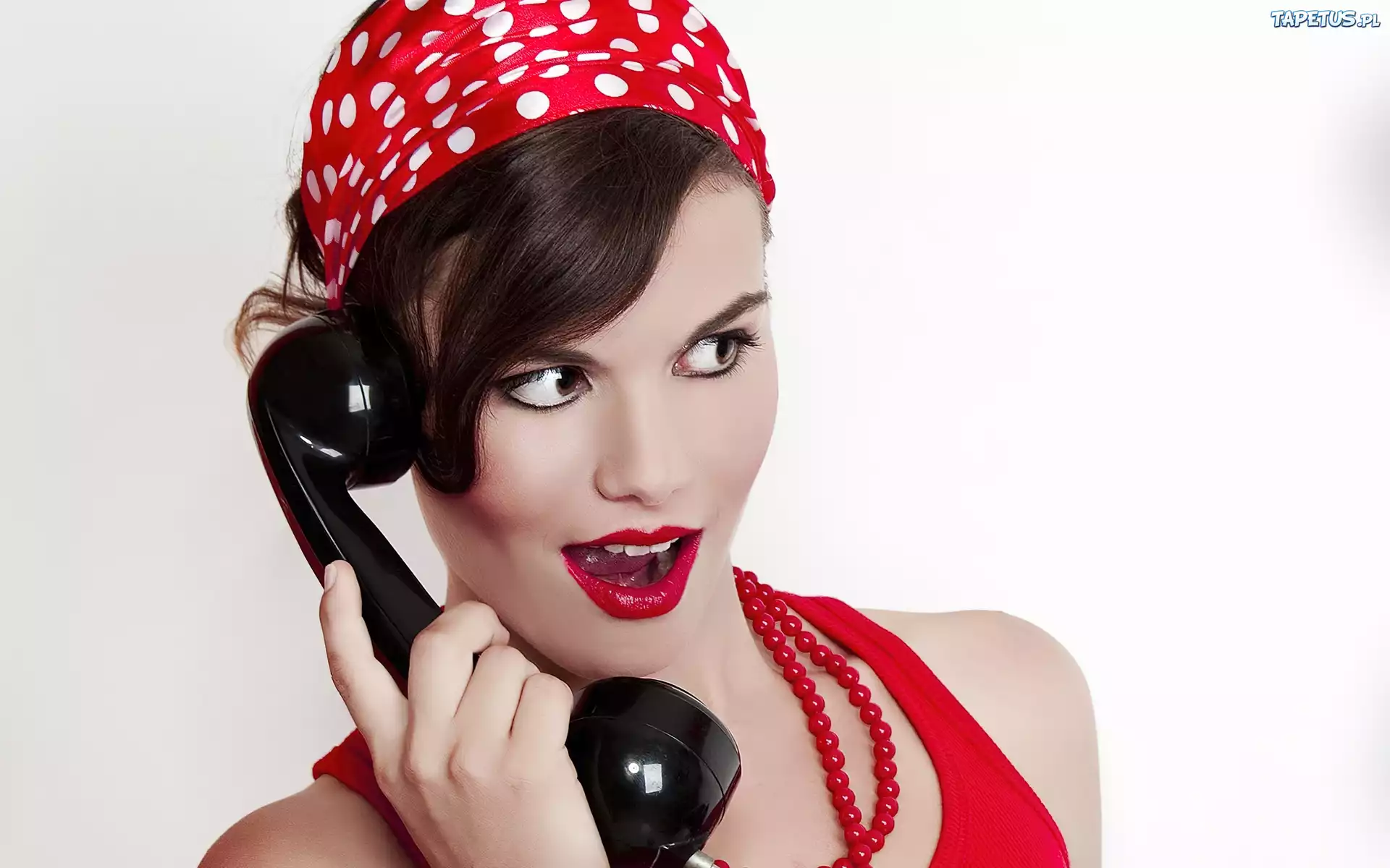 Dziewczyna, Telefon, Słuchawka