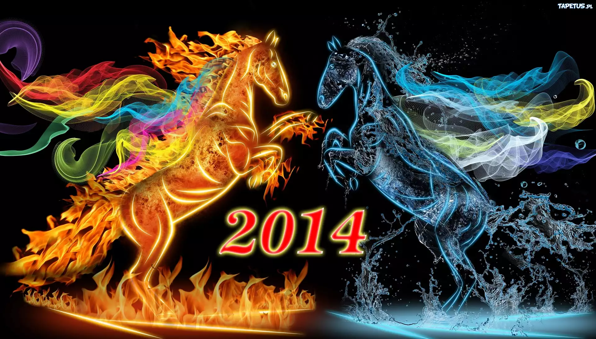 Konie, Nowy, Rok, 2014