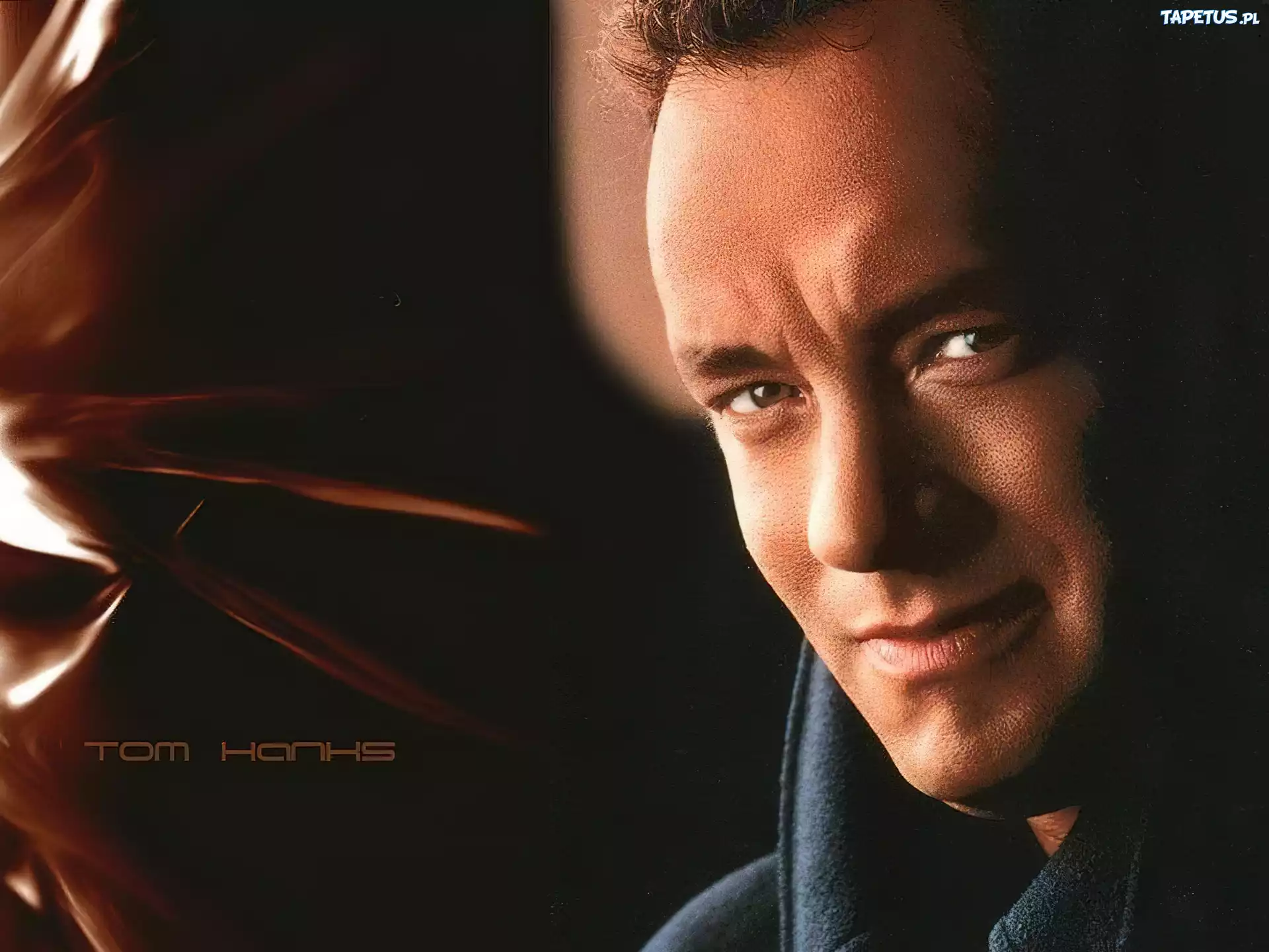 Tom Hanks,twarz, brązowe oczy