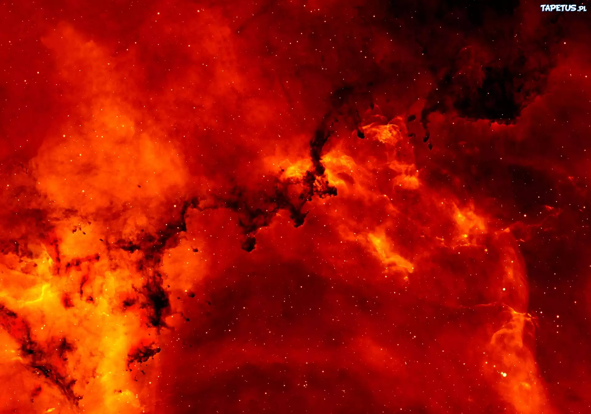 Kosmos, gwiazdy, mgławica