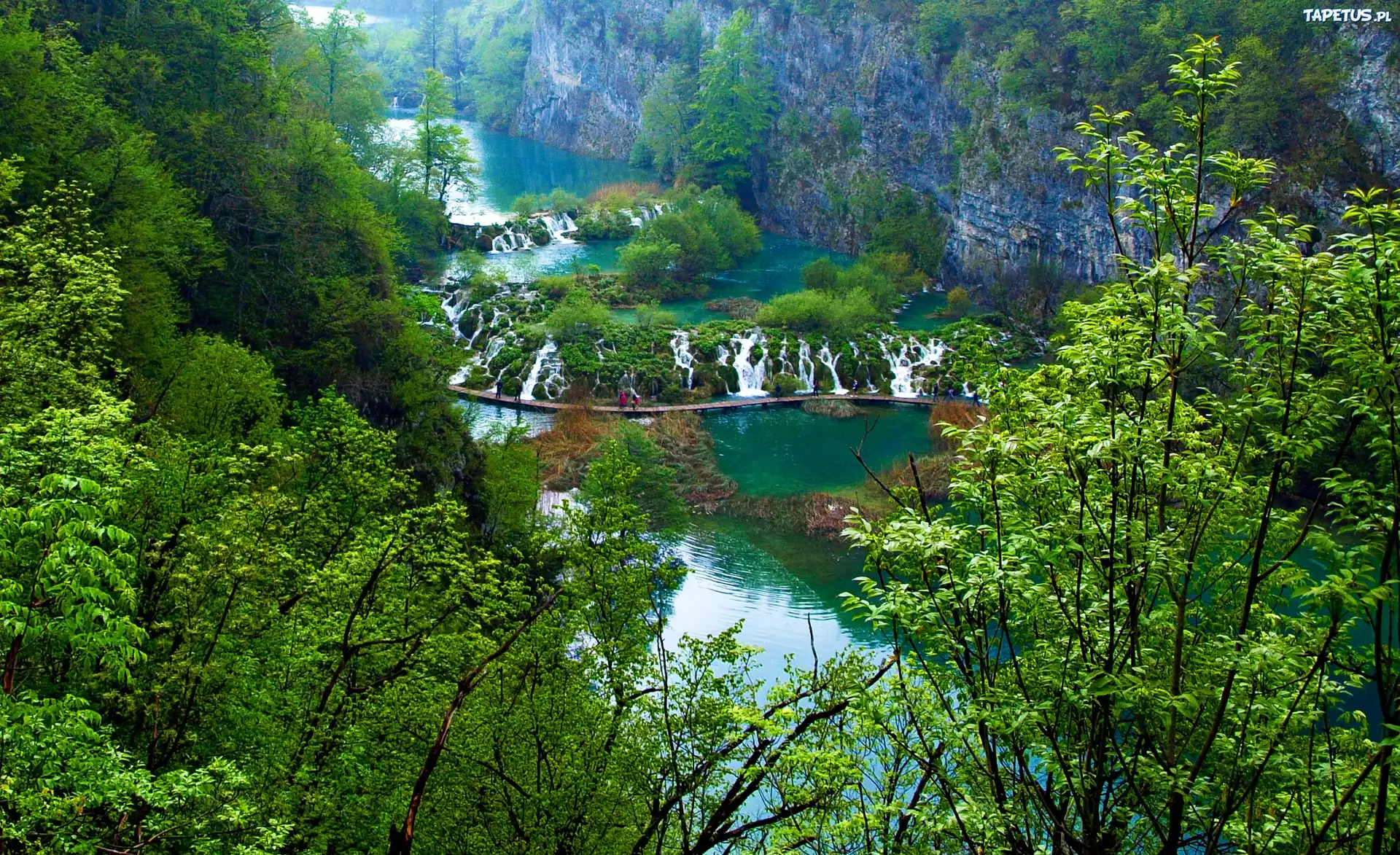 Wodospady, Park Narodowy, Plitvice