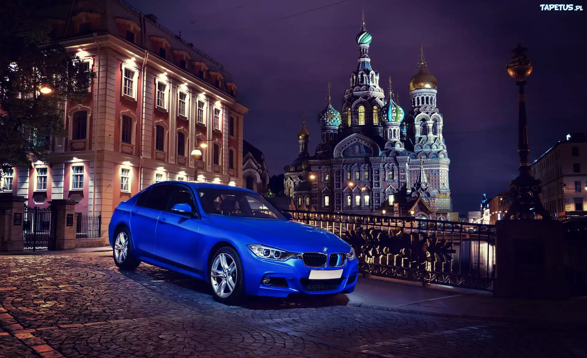 Samochód, BMW, 335i, F30, Cerkiew, Sobór Zmartwychwstania Pańskiego, Petersburg