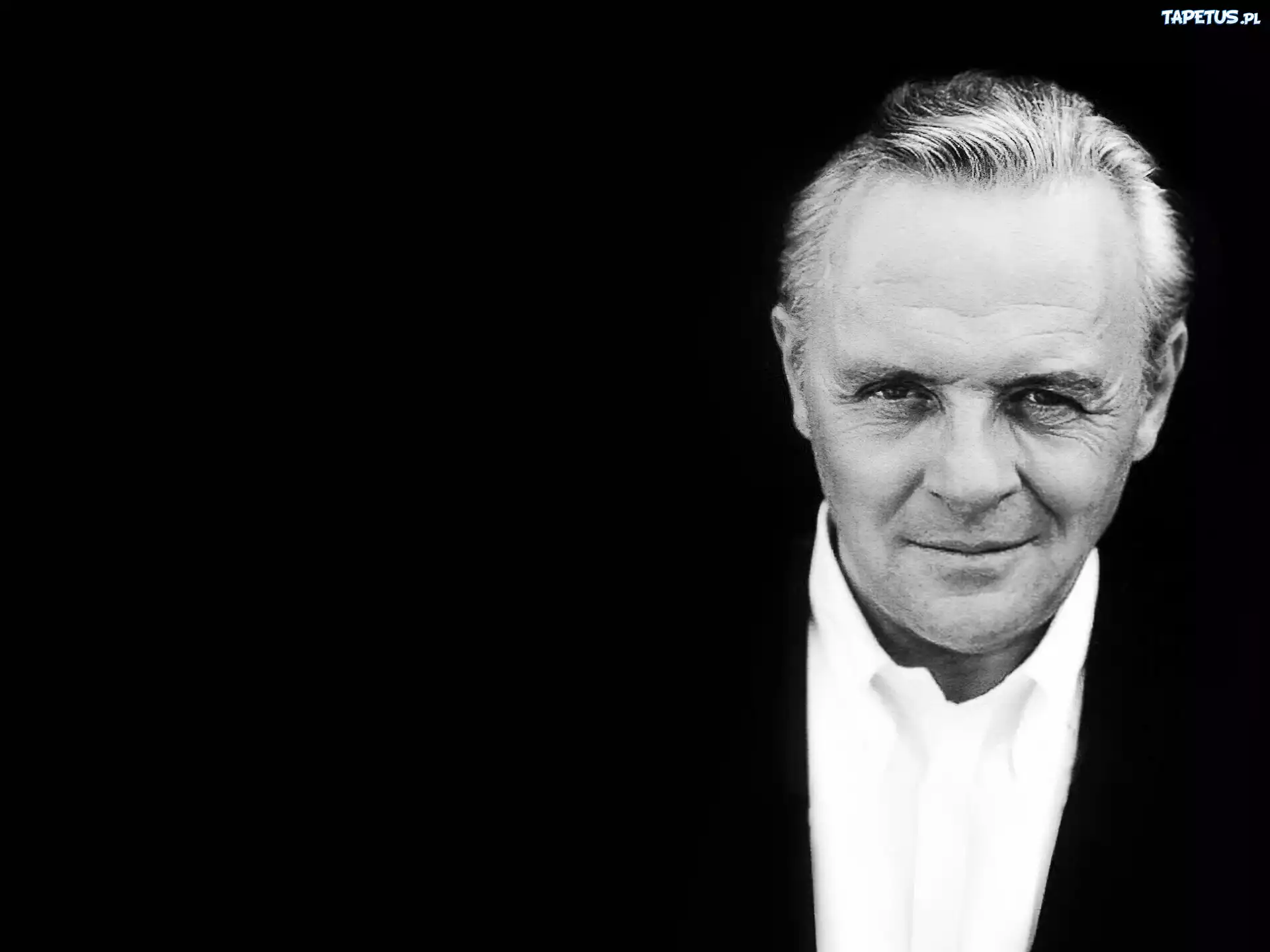 Anthony Hopkins,twarz, siwizna