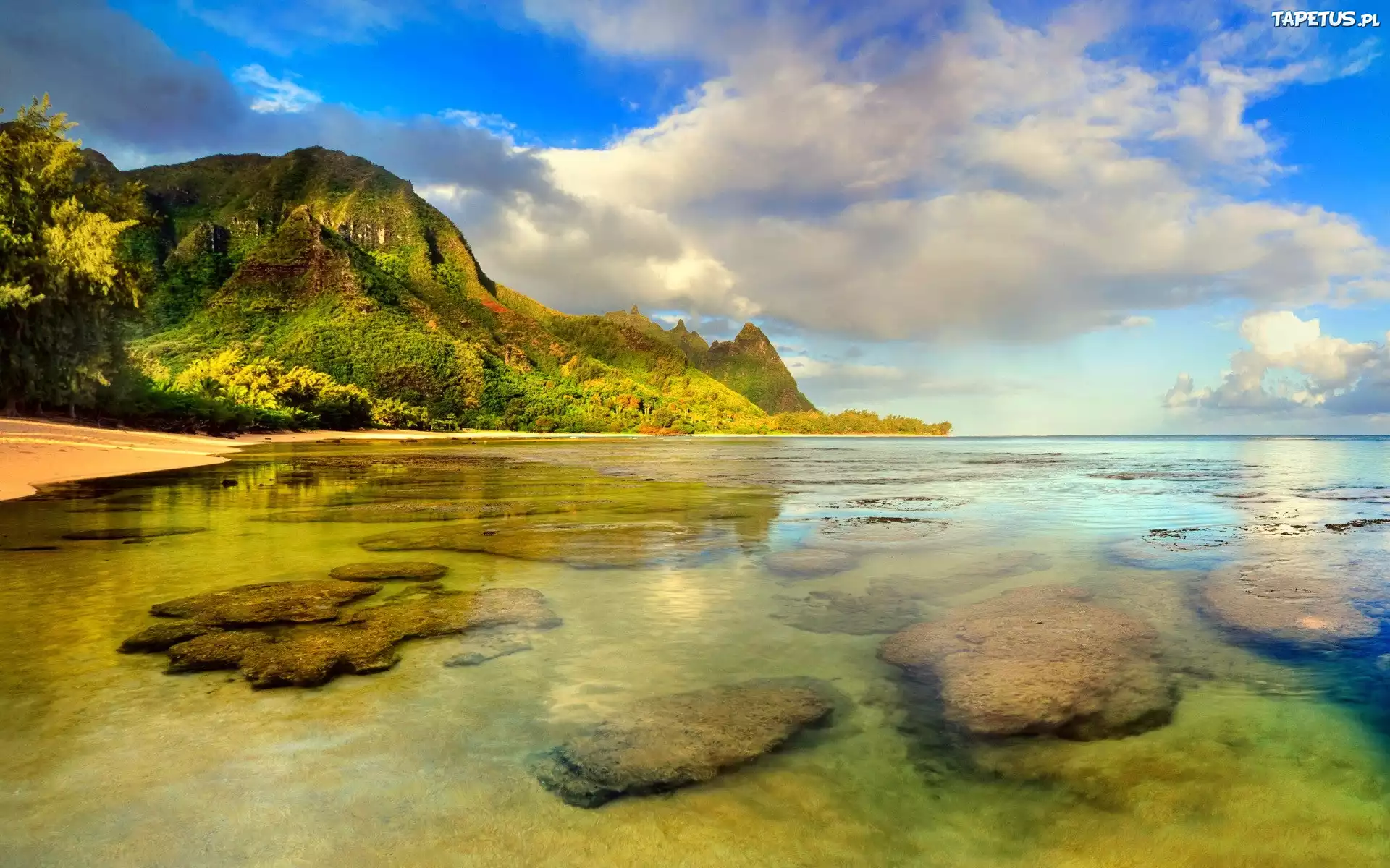 Kong Mountain Seascape, Kauai загрузить