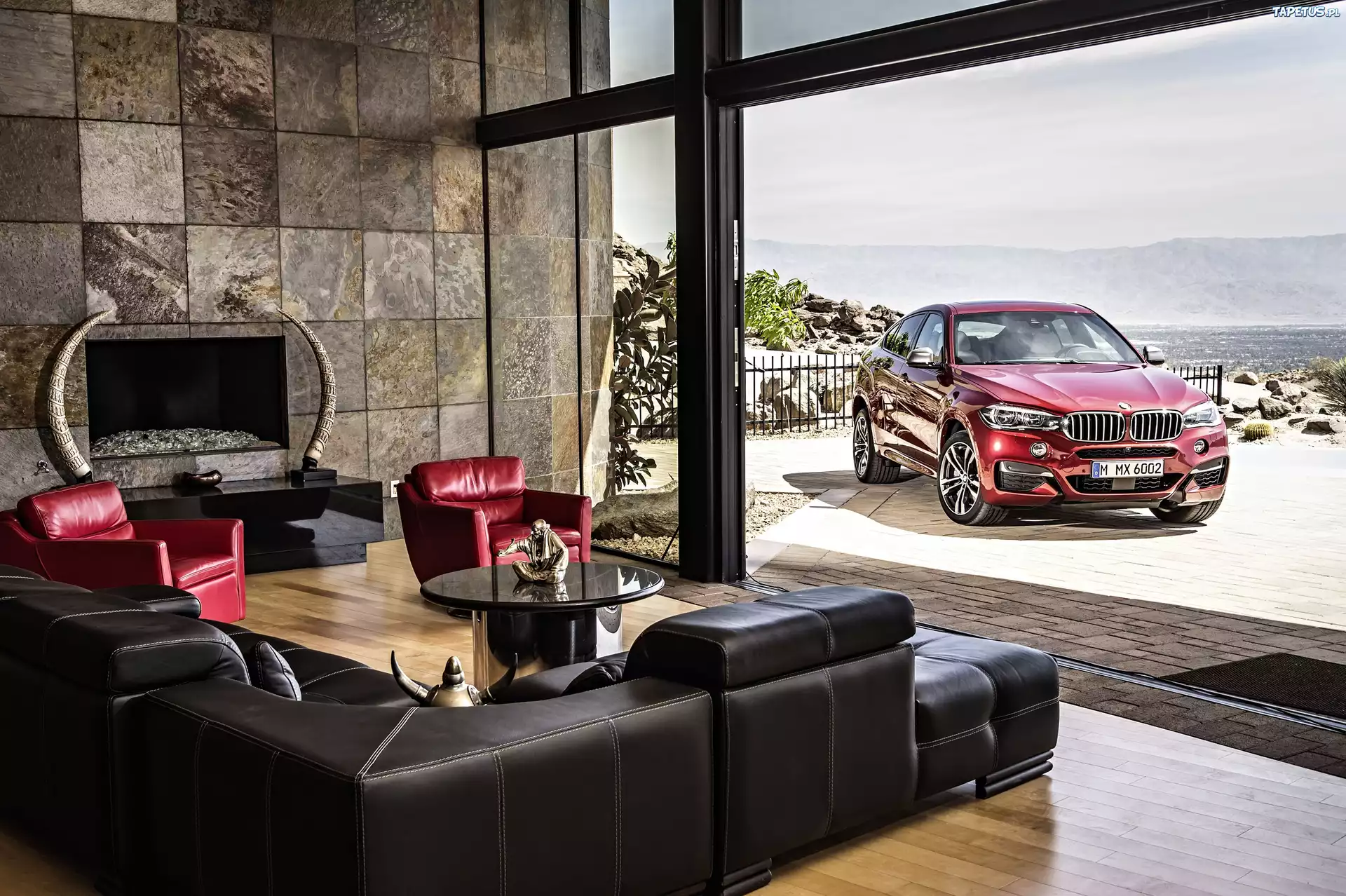 BMW X6 F16, wnetrze, salon