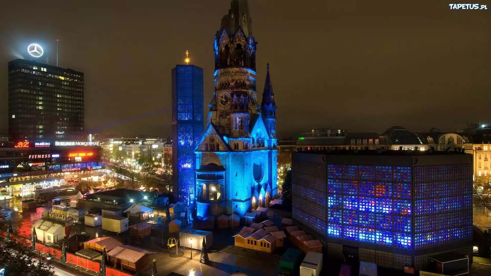 Kościół, Panorama, Berlin, Niemcy