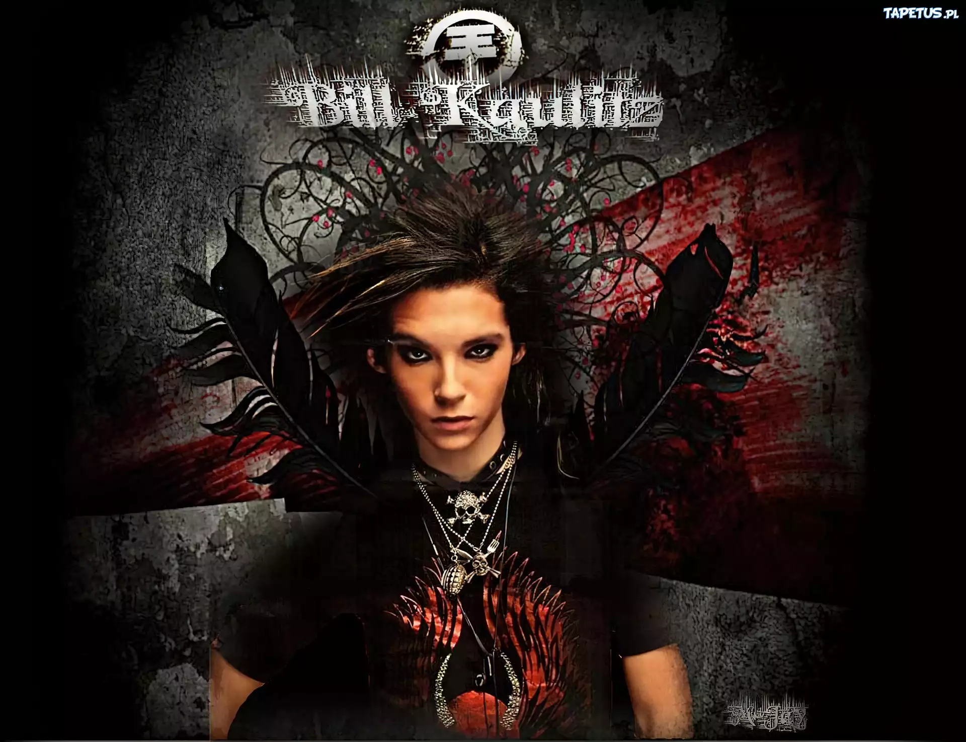 Tokio Hotel,Bill , skrzydła , pióra