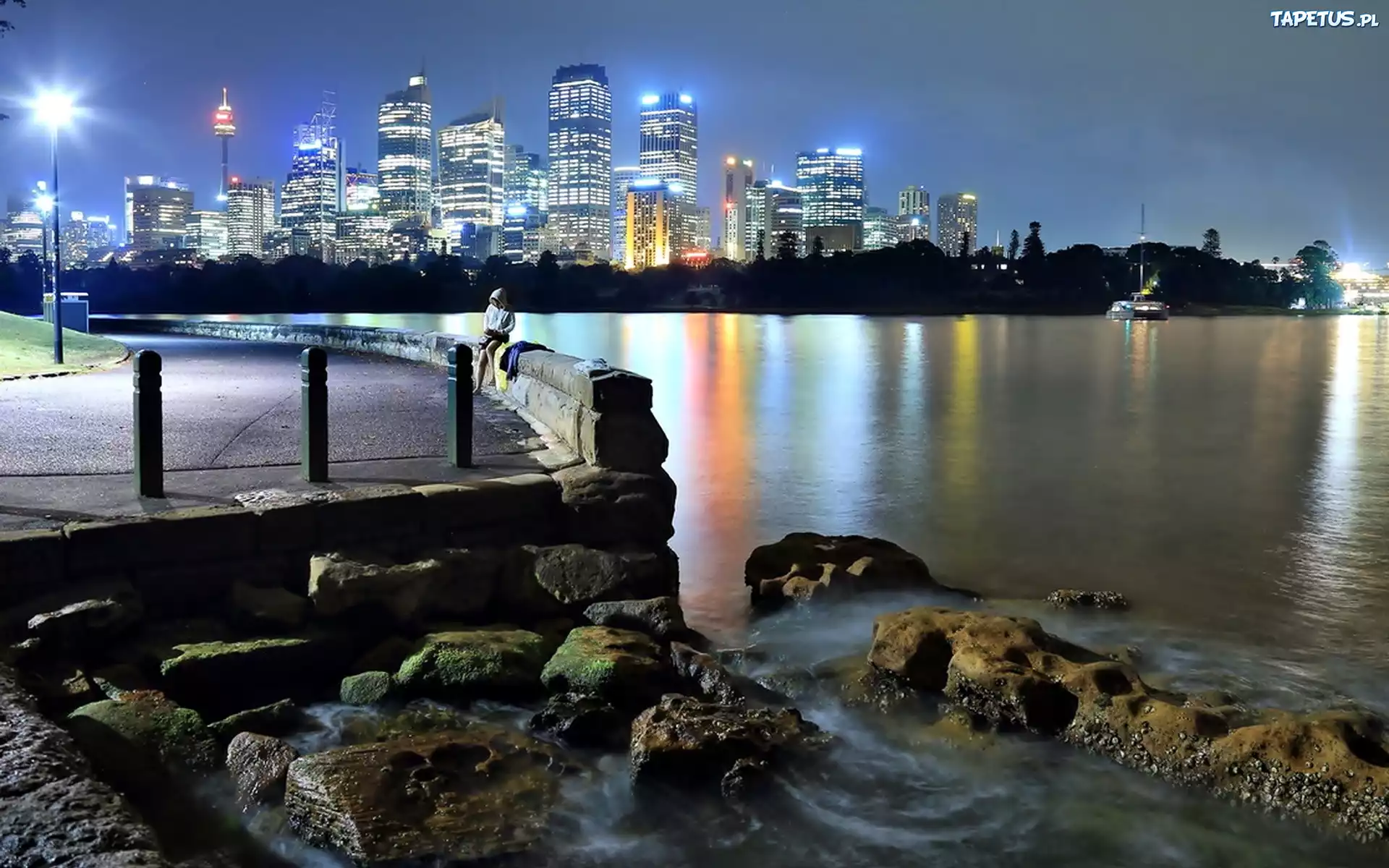 Panorama, Miasta, Sydney, Rzeka, Kamienie, Australia