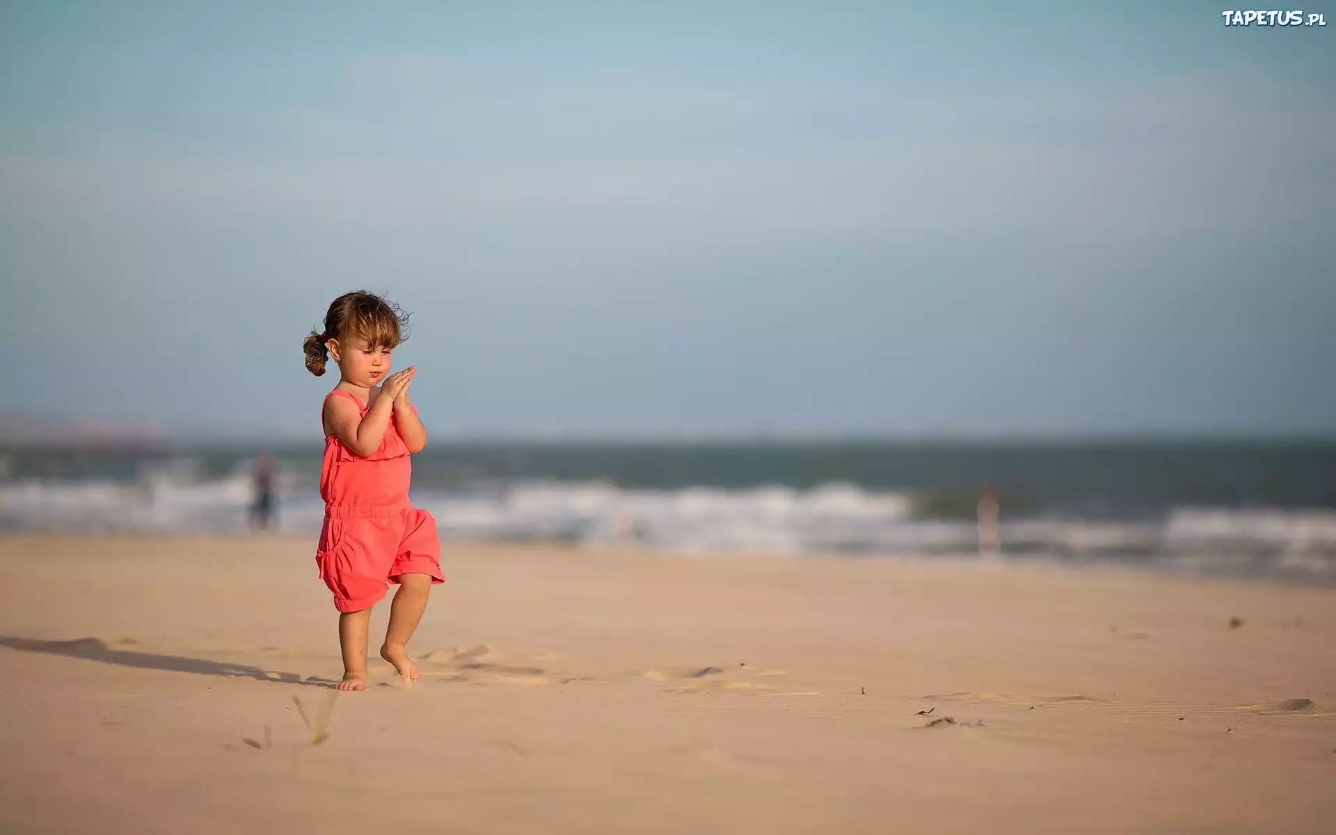 Dziewczynka, Morze, Plaża
