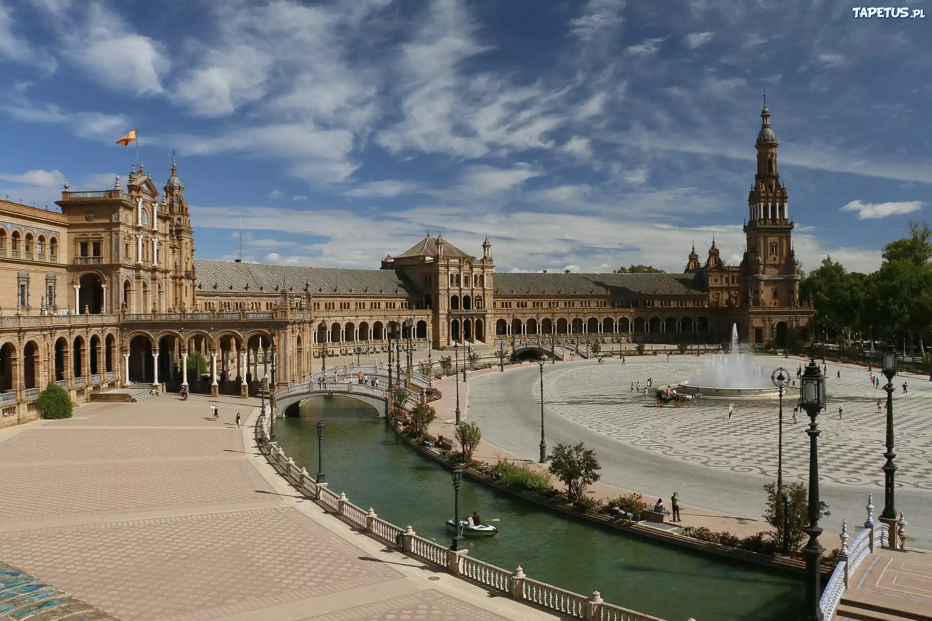 Sevilla, Hiszpania, Plac, Zdjęcie miasta