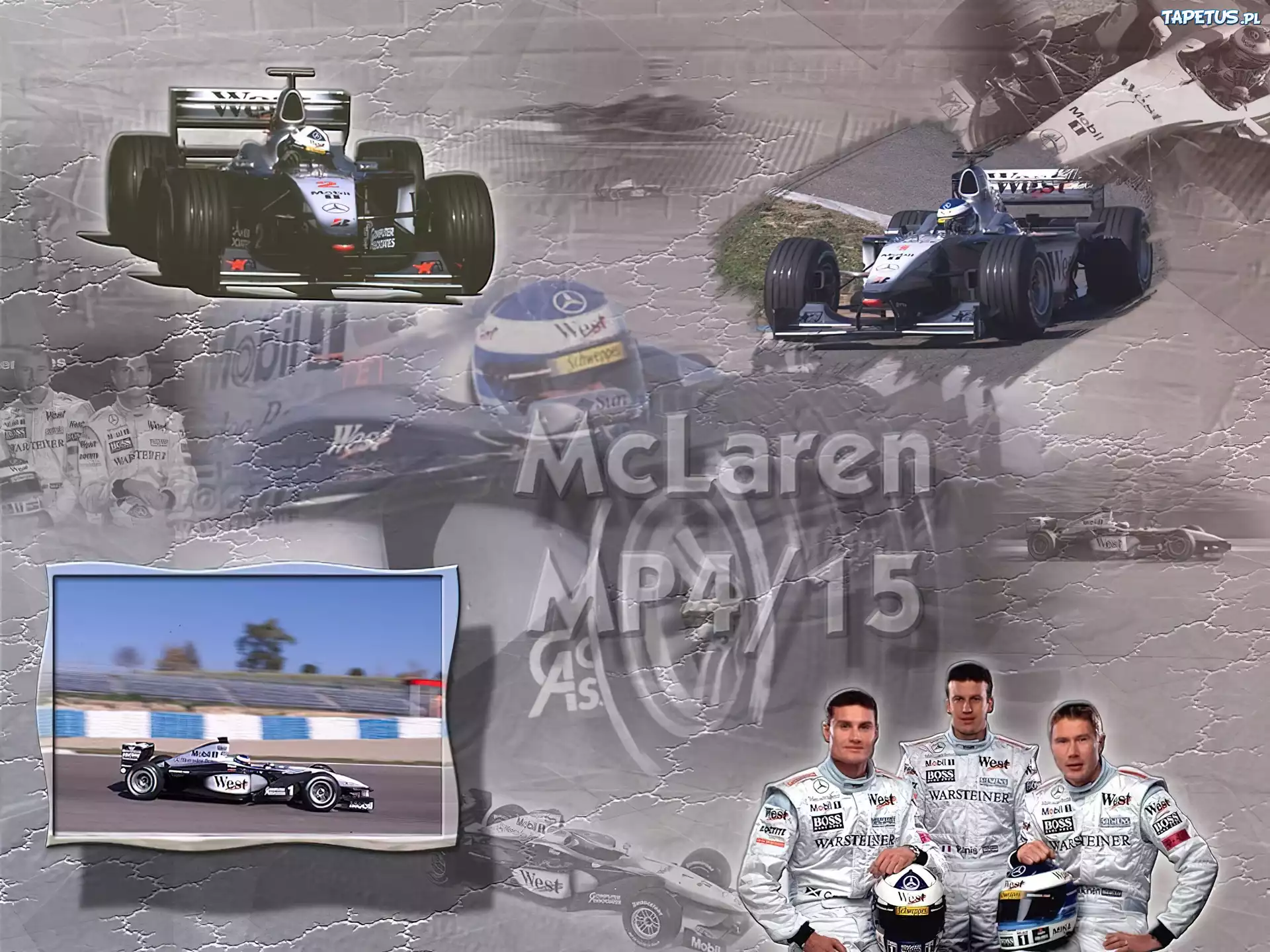 Formuła 1,bolid,opony, kask , koła, spojler,McLaren