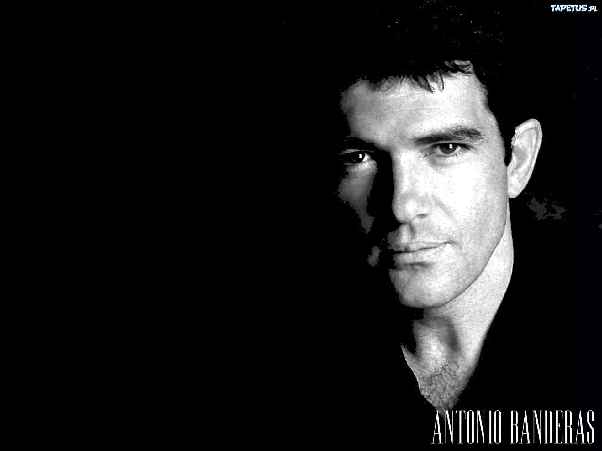 Antonio Banderas,czarne, włosy