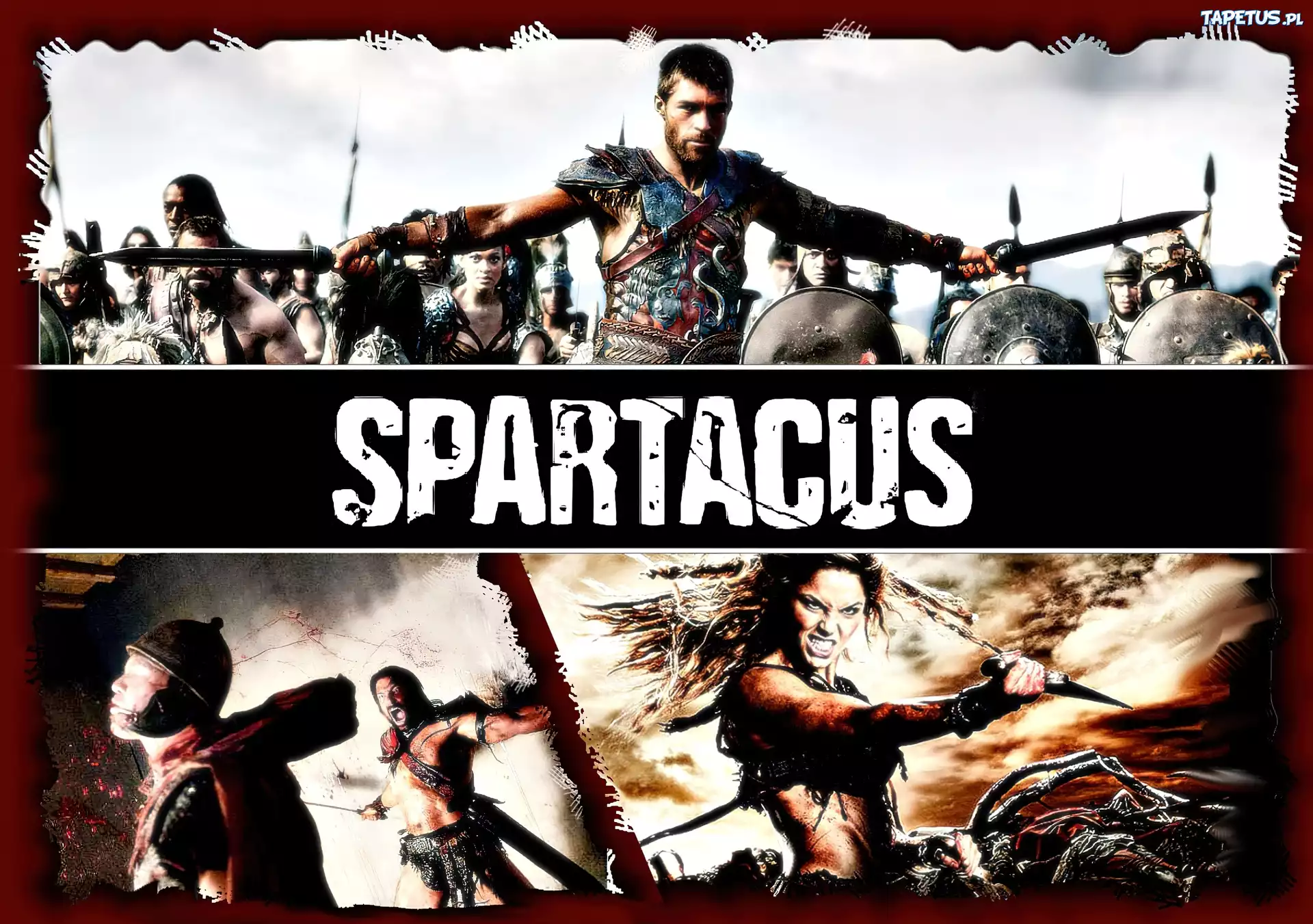 Spartacus, Saxa, Crixus, walka, miecze