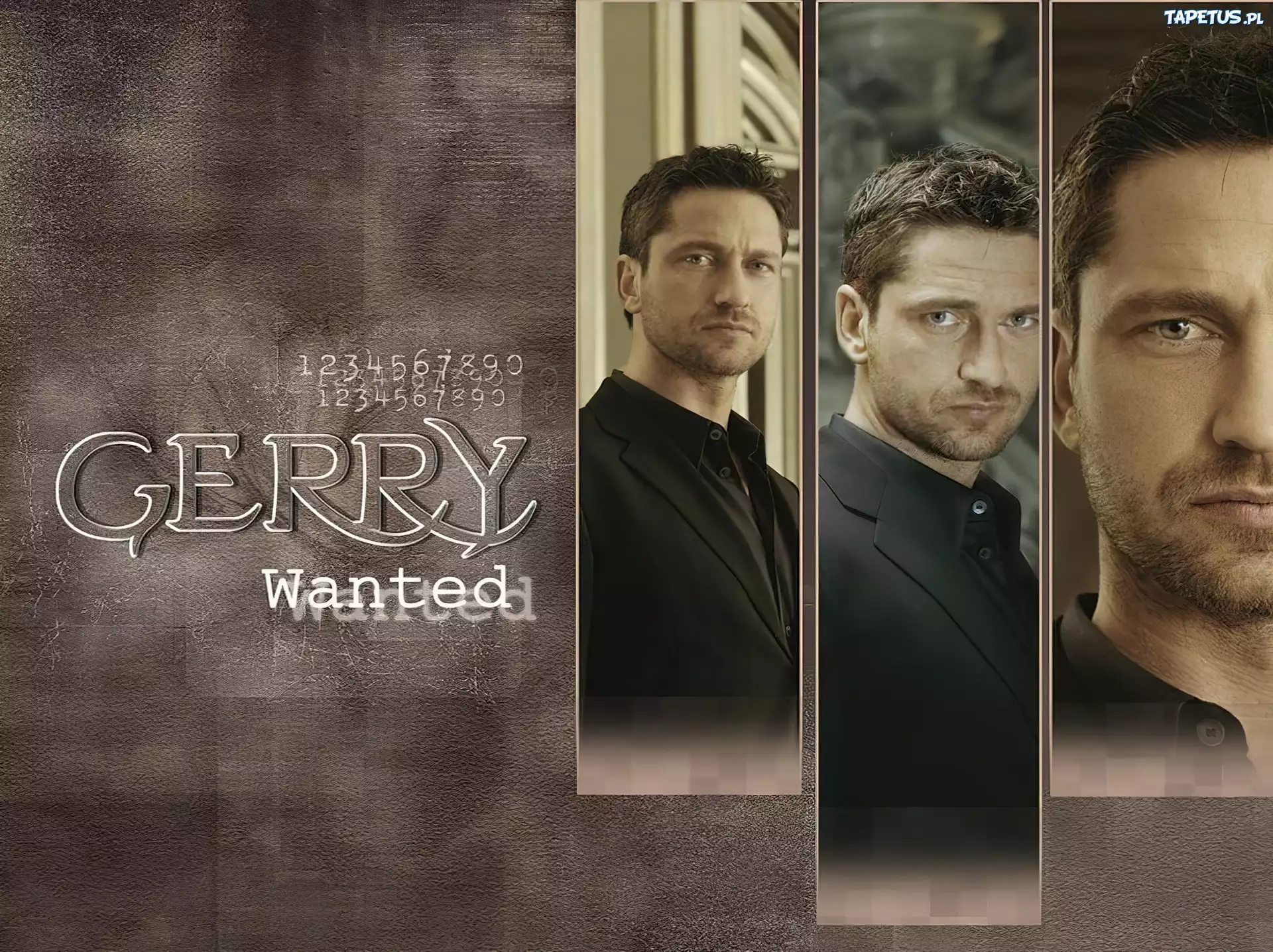 Gerard Butler,czarny strój