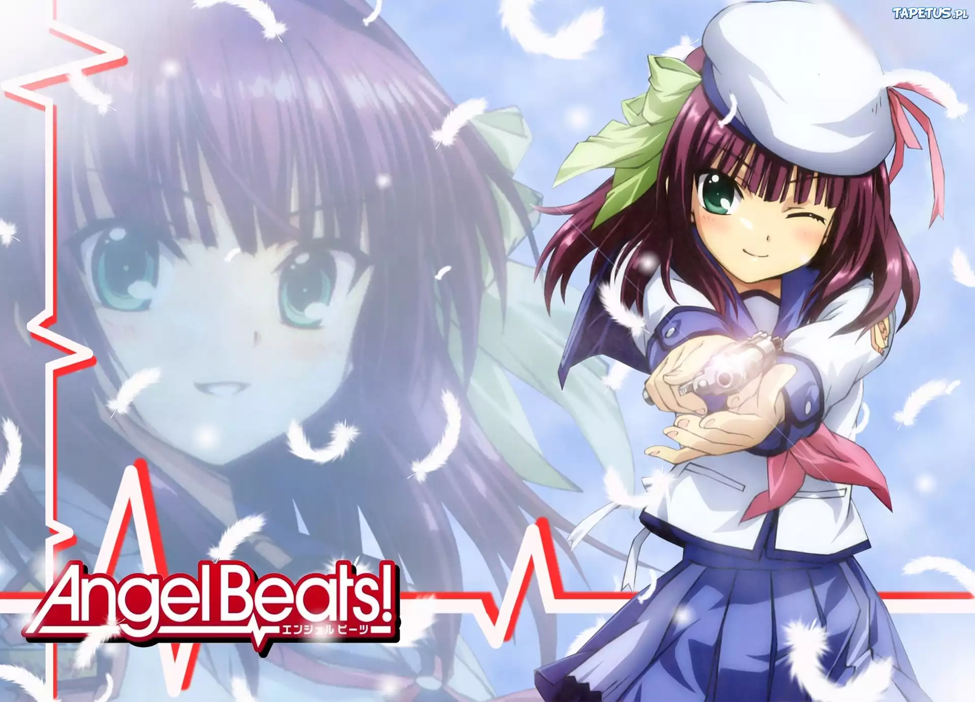 Angel Beats, anime, dziewczyna, animacja