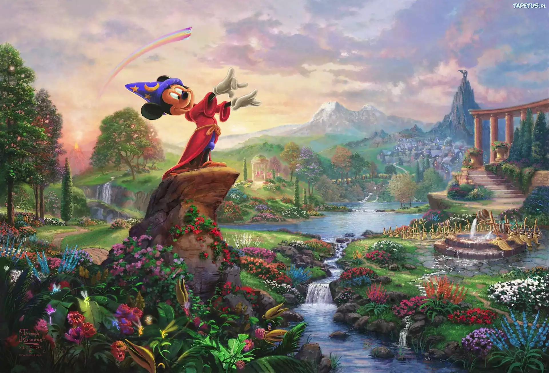 Disney, Kinkade, Myszka Miki, Malarstwo