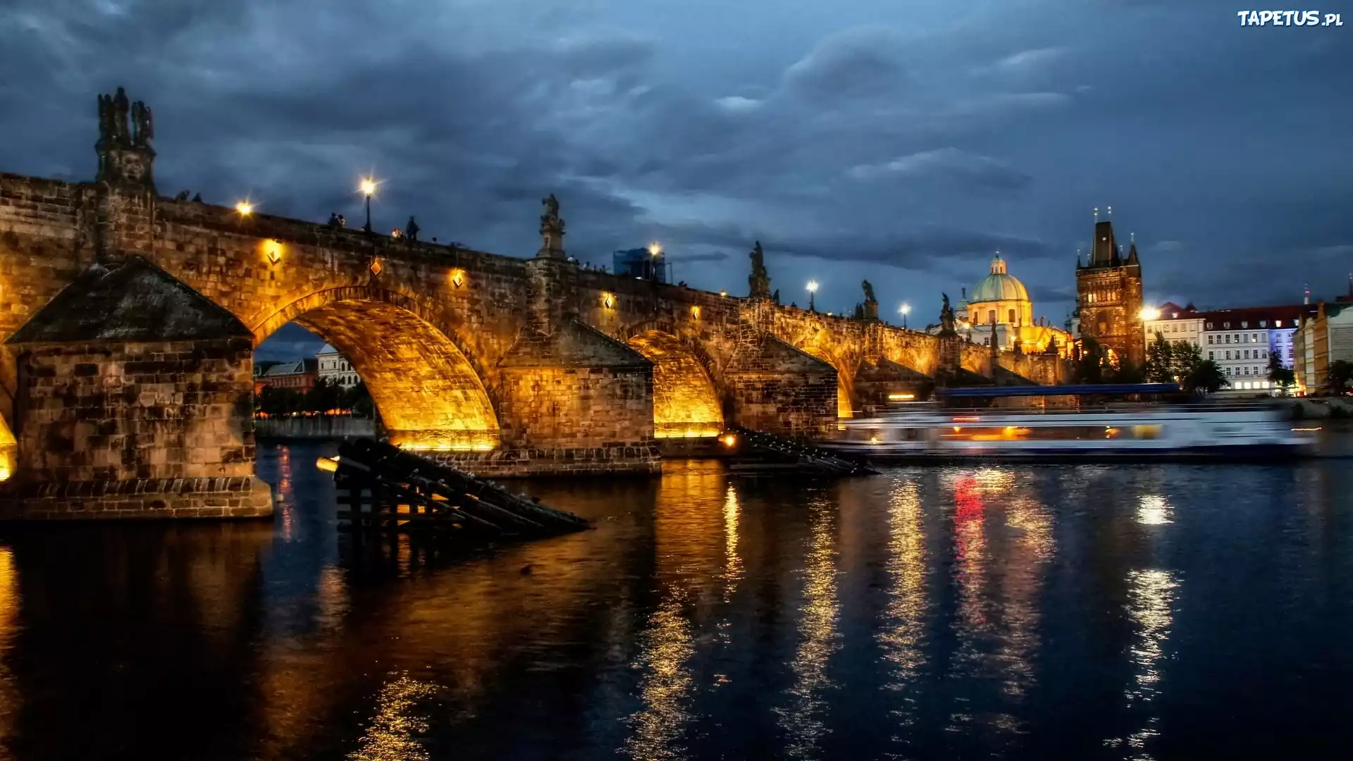 Most, Rzeka, Praga, Czechy