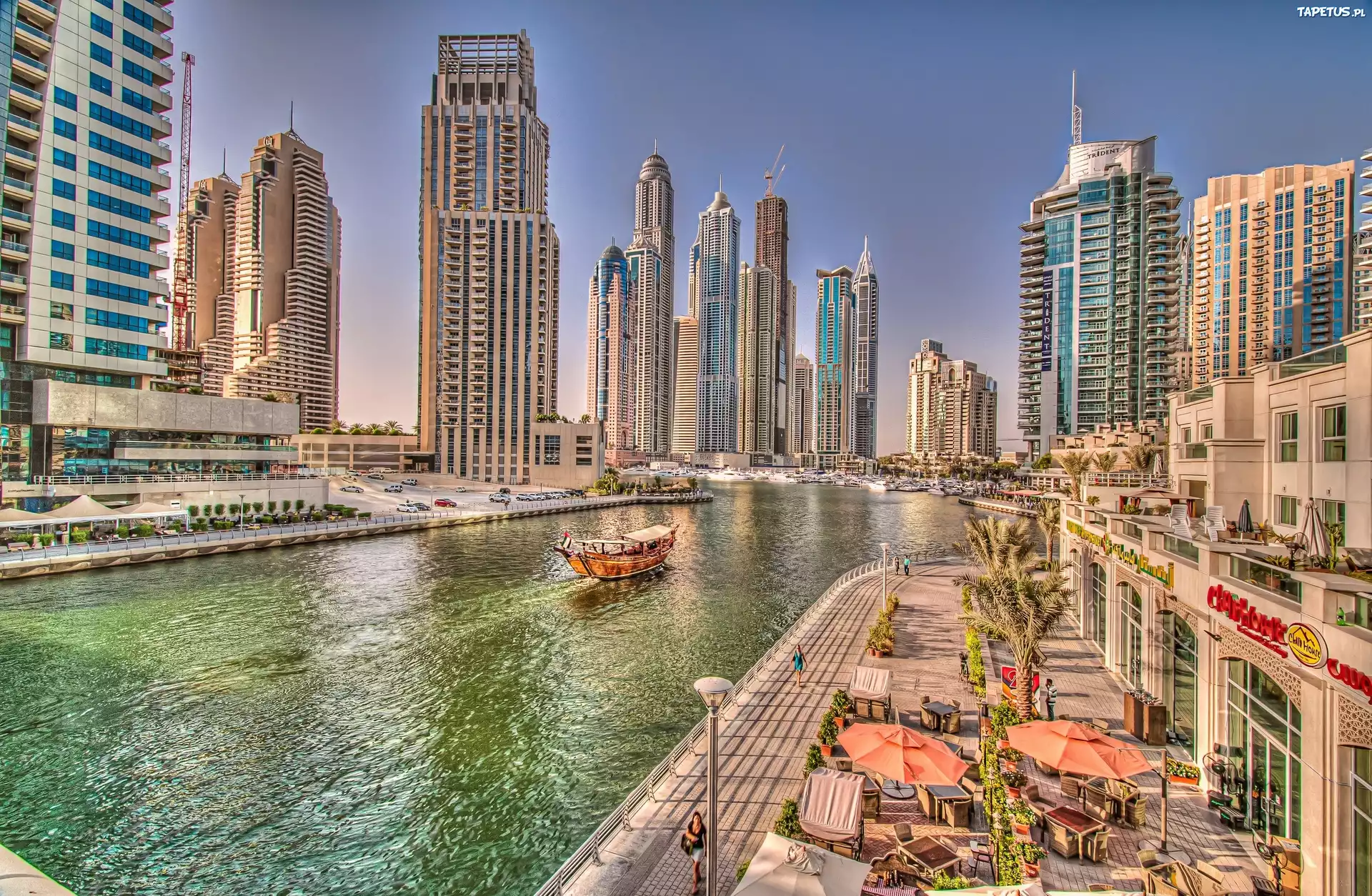 Zjednoczone Emiraty Arabskie, Dubaj, Miasto, Drapacze Chmur, Rzeka